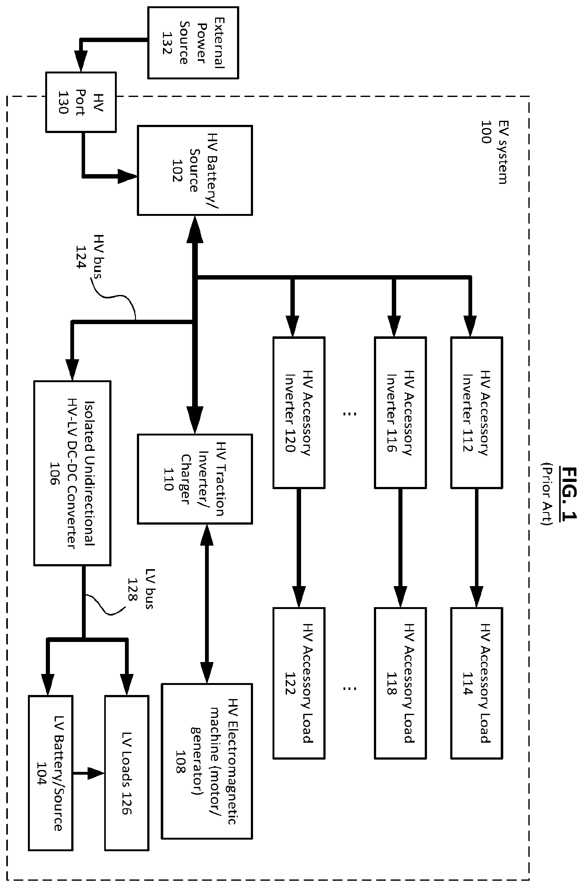 Patent US12508930 Figure 1 – System for bidirectional electrical energy transfer