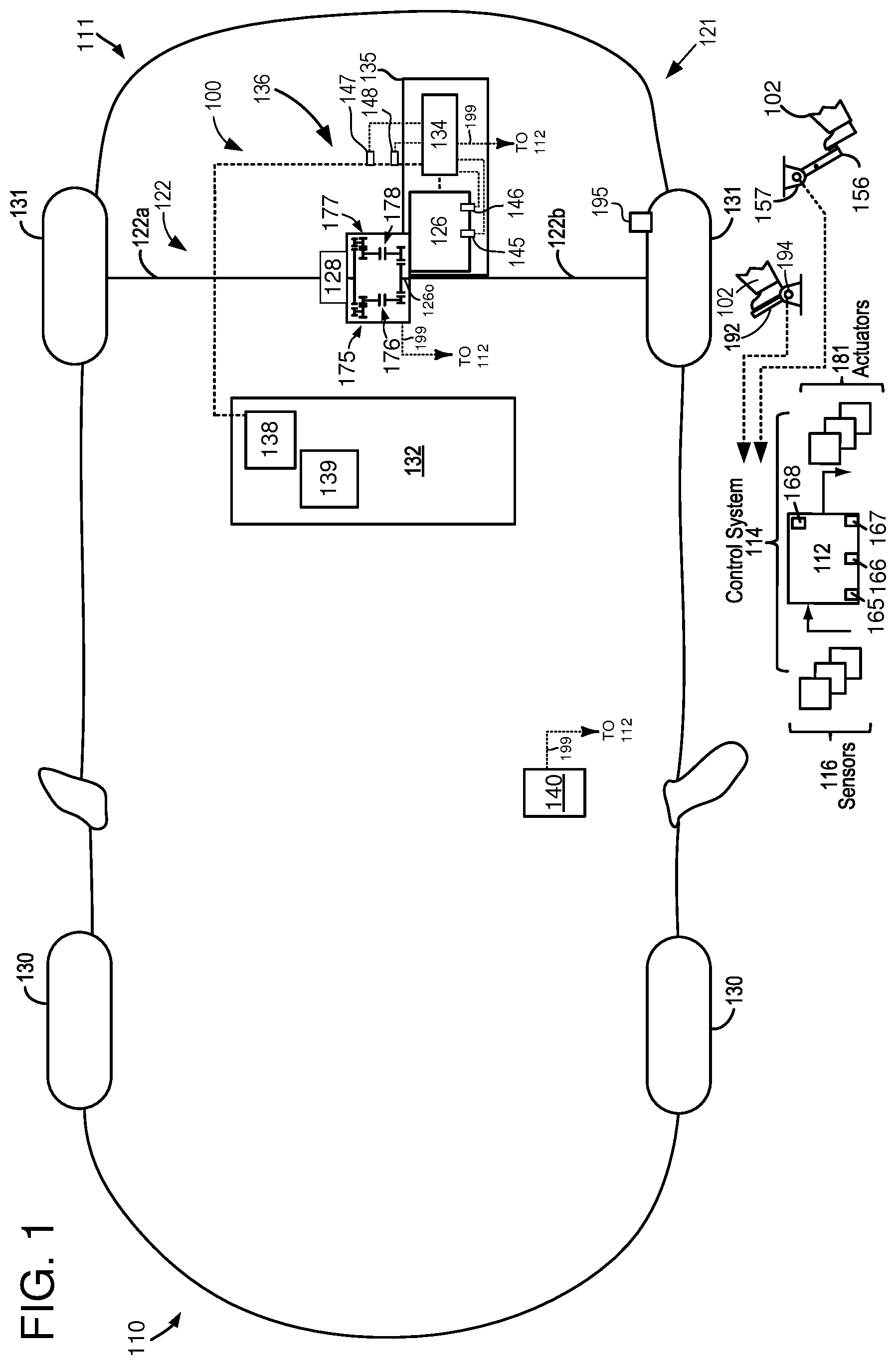 Patent US12508948 Figure 1 – Methods and system for charging and heating a traction battery