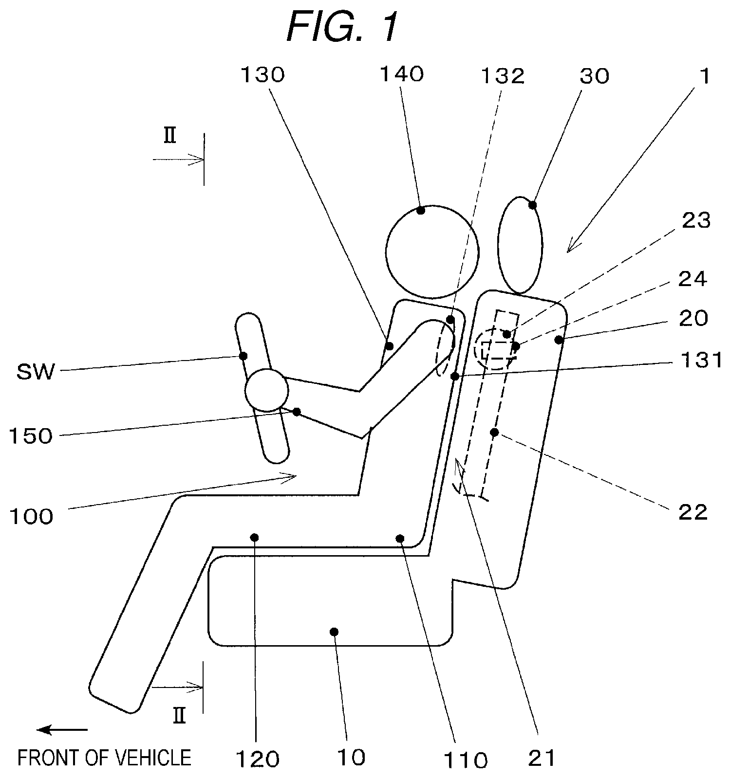 Patent US12508954 Figure 1 – Seat