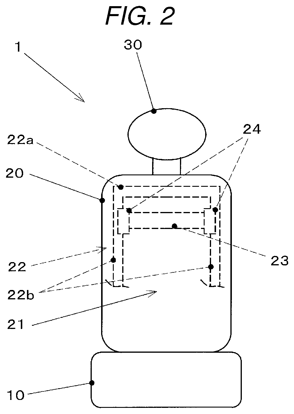 Patent US12508954 Figure 2 – Seat