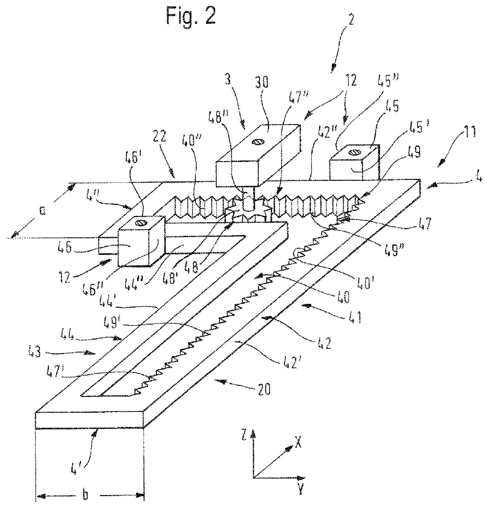 Patent US12508955 Figure 2 – Longitudinally and transversely slidable vehicle seat