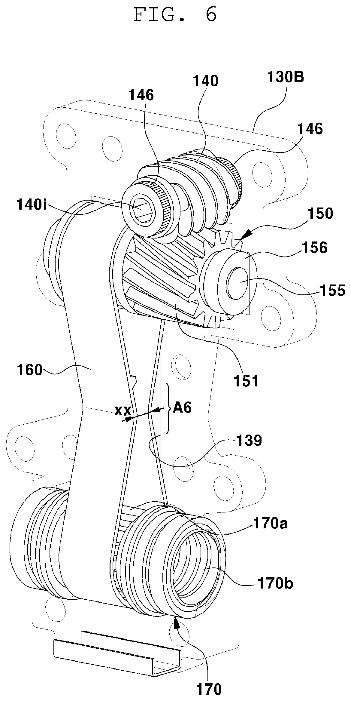 Patent US12508956 Figure 6 – Seat moving apparatus for vehicle