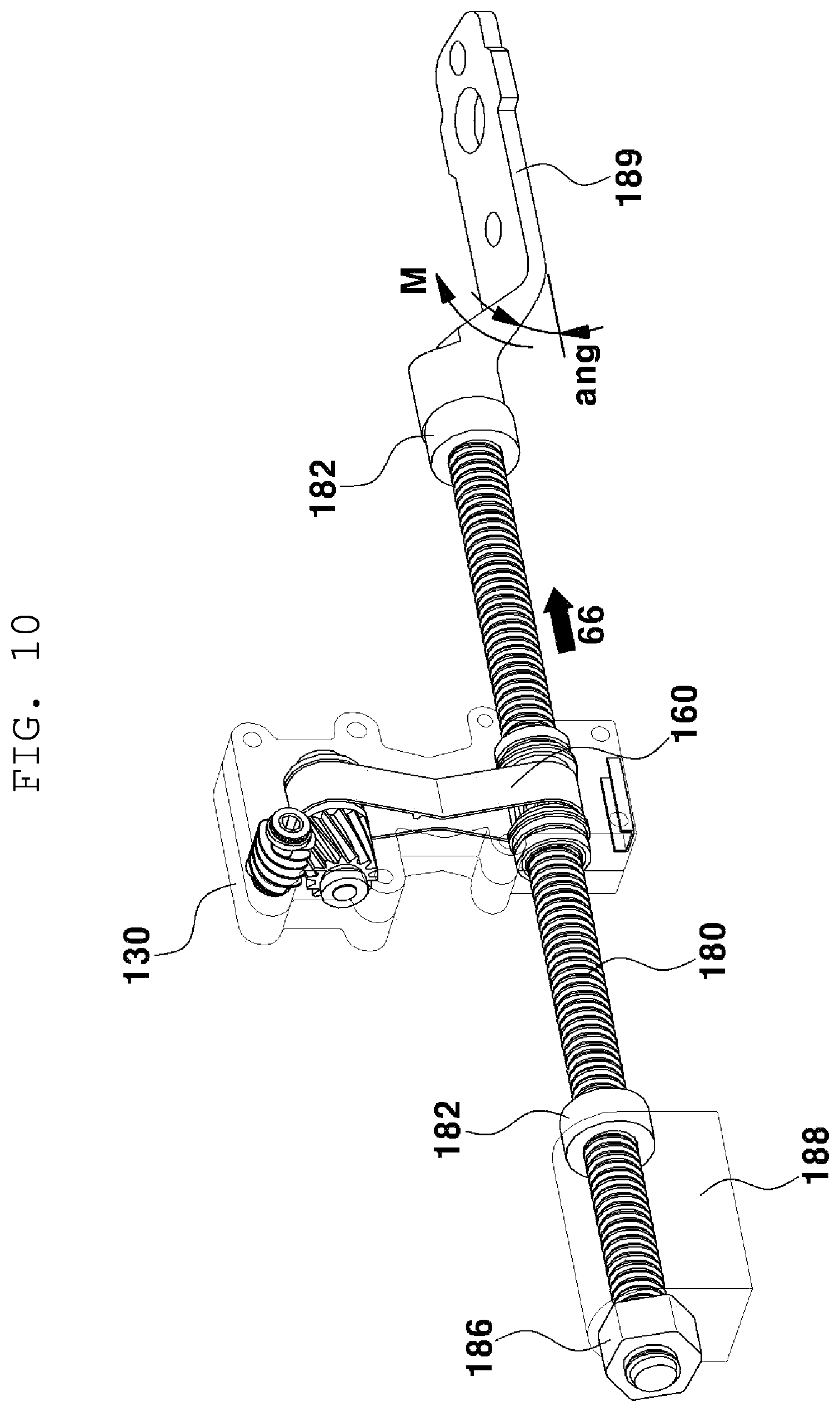 Patent US12508956 Figure 10 – Seat moving apparatus for vehicle