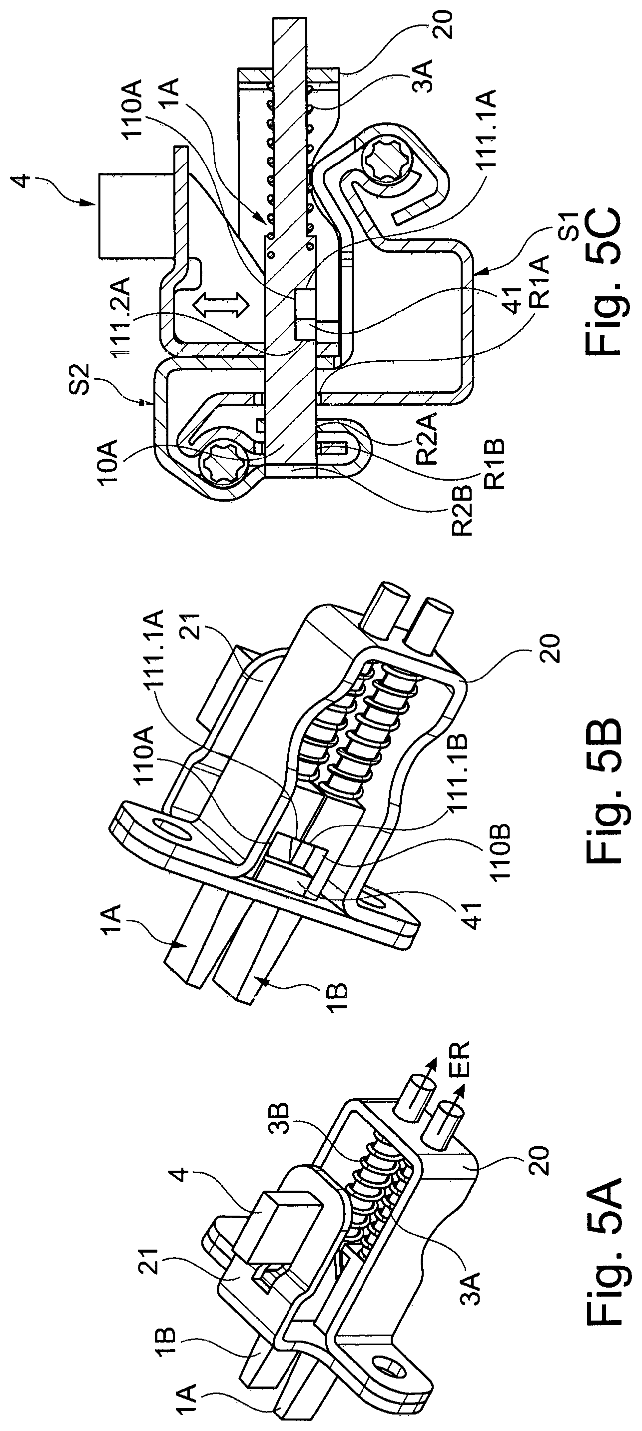 Patent US12508957 Figure 5 – Locking device for a vehicle seat, comprising a securing section that secures a locking element in a locking position in a positive manner