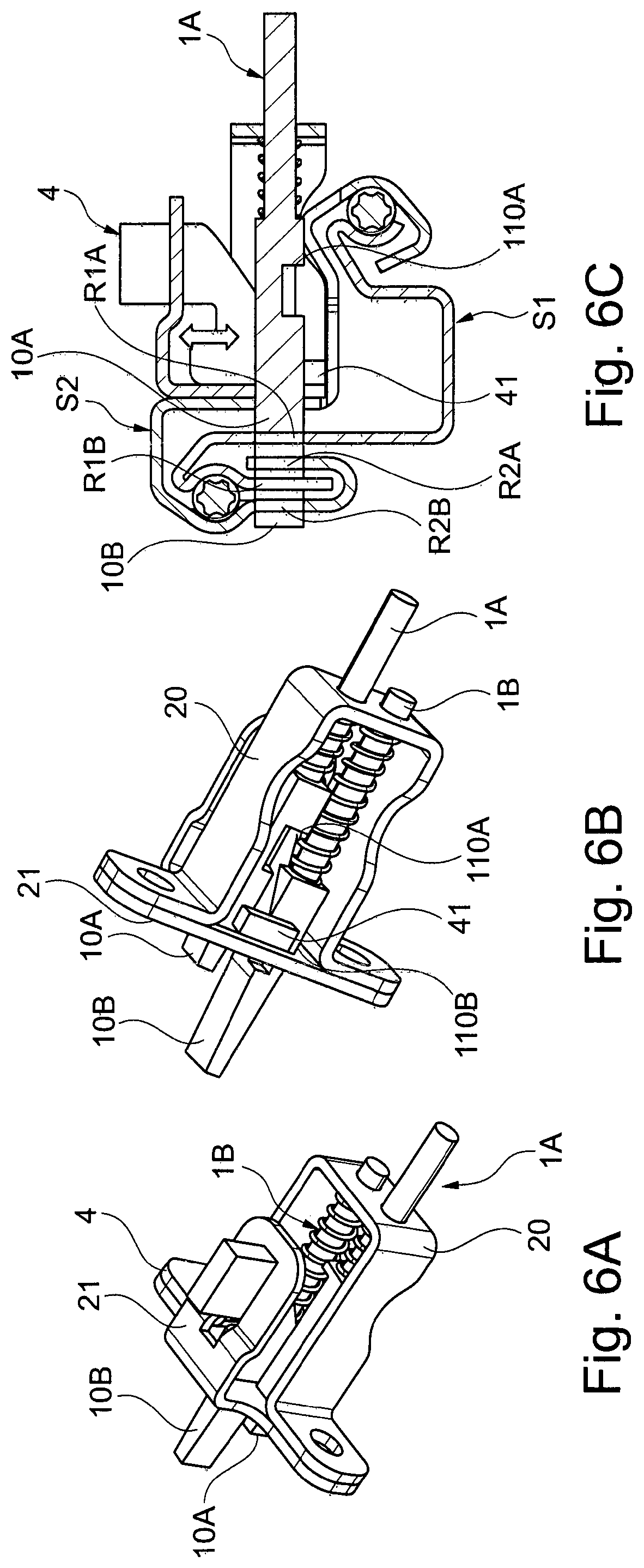 Patent US12508957 Figure 6 – Locking device for a vehicle seat, comprising a securing section that secures a locking element in a locking position in a positive manner