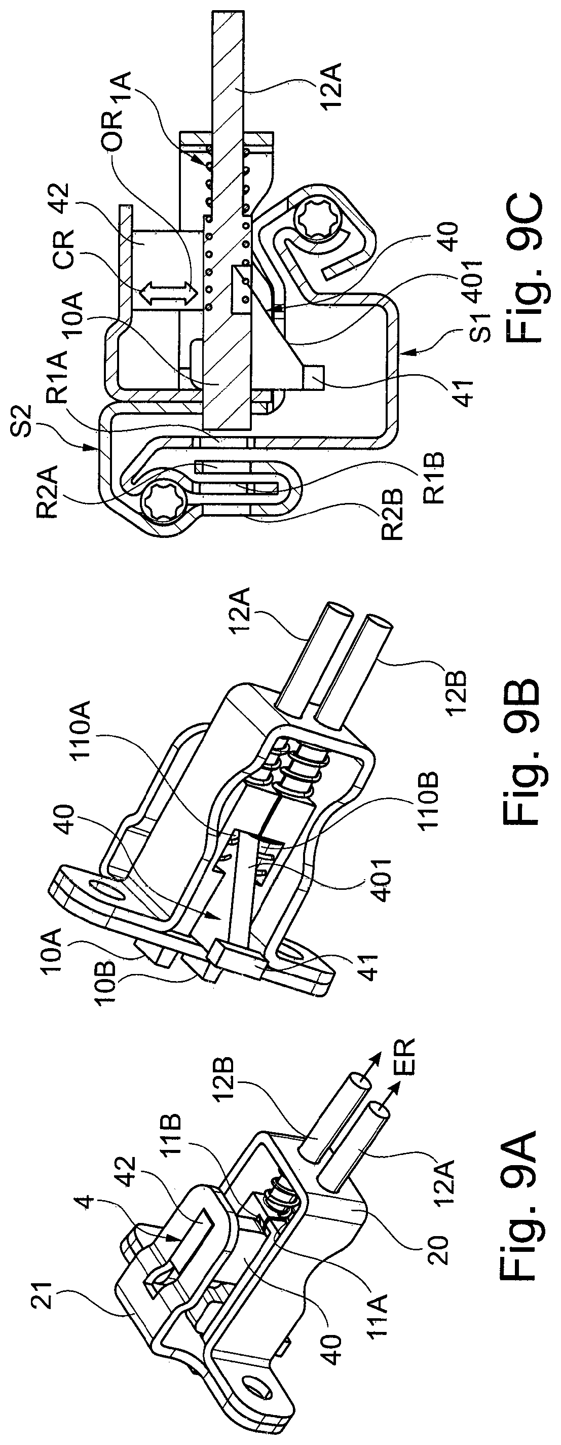 Patent US12508957 Figure 9 – Locking device for a vehicle seat, comprising a securing section that secures a locking element in a locking position in a positive manner
