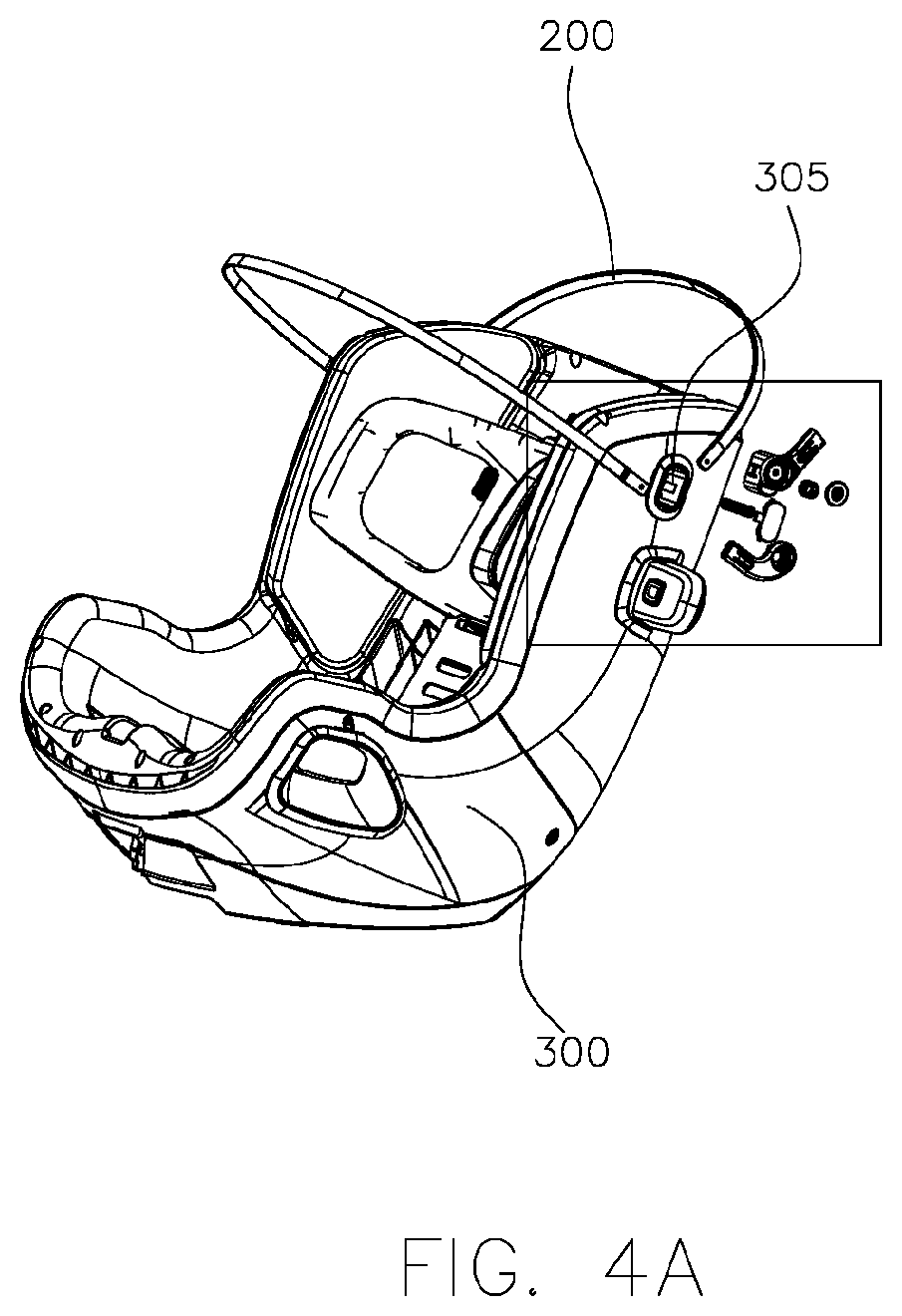 Patent US12508958 Figure 4 – Joining structure and child safety seat including the same