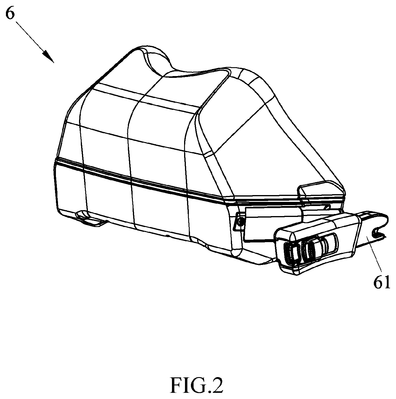 Patent US12508959 Figure 2 – Child safety seat