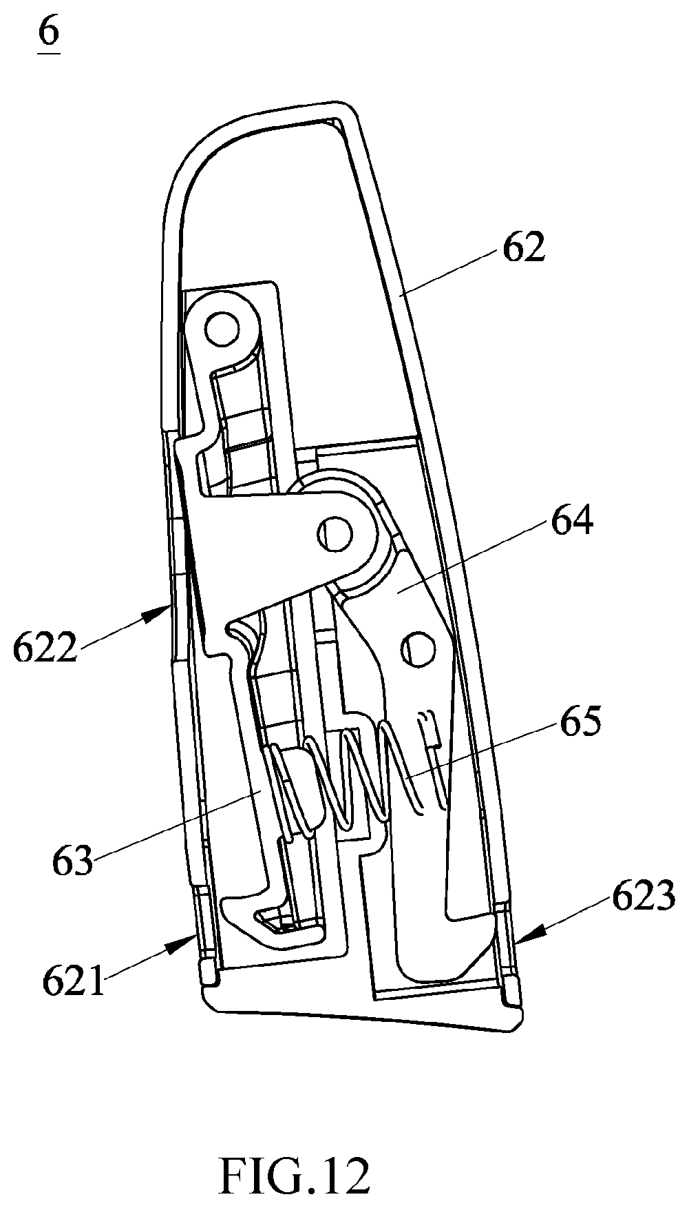 Patent US12508959 Figure 12 – Child safety seat