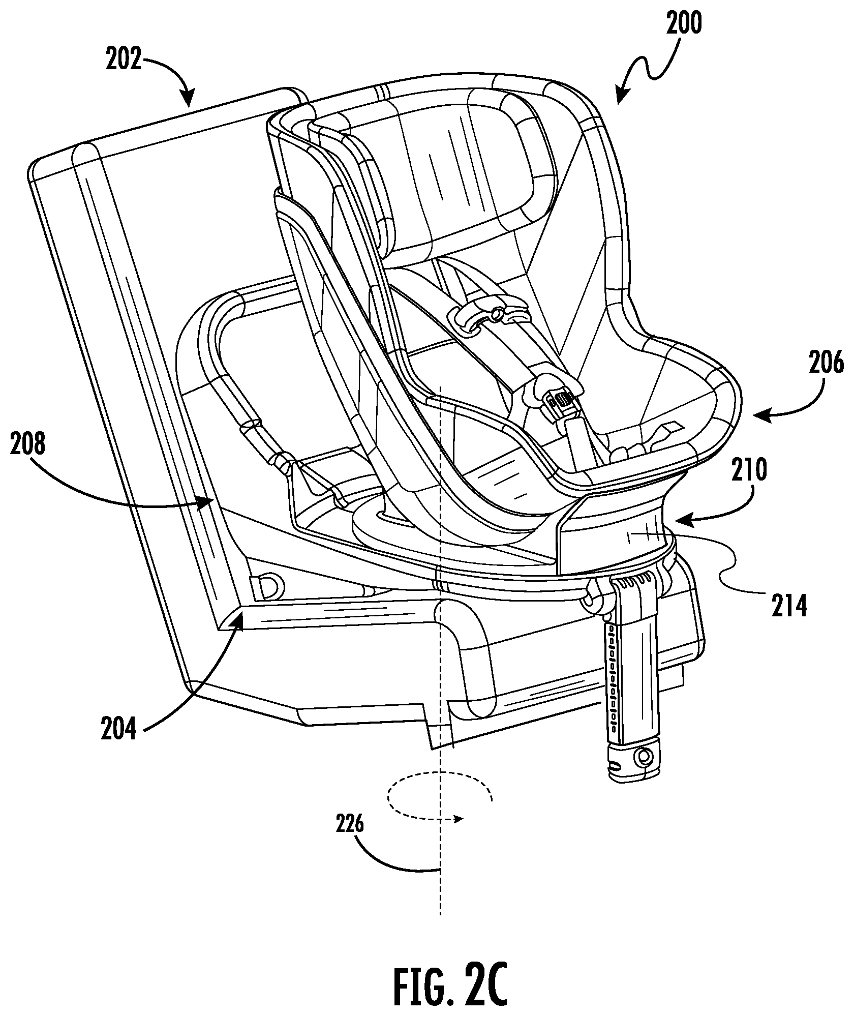 Patent US12508960 Figure 4 – Slide out child vehicle seat system