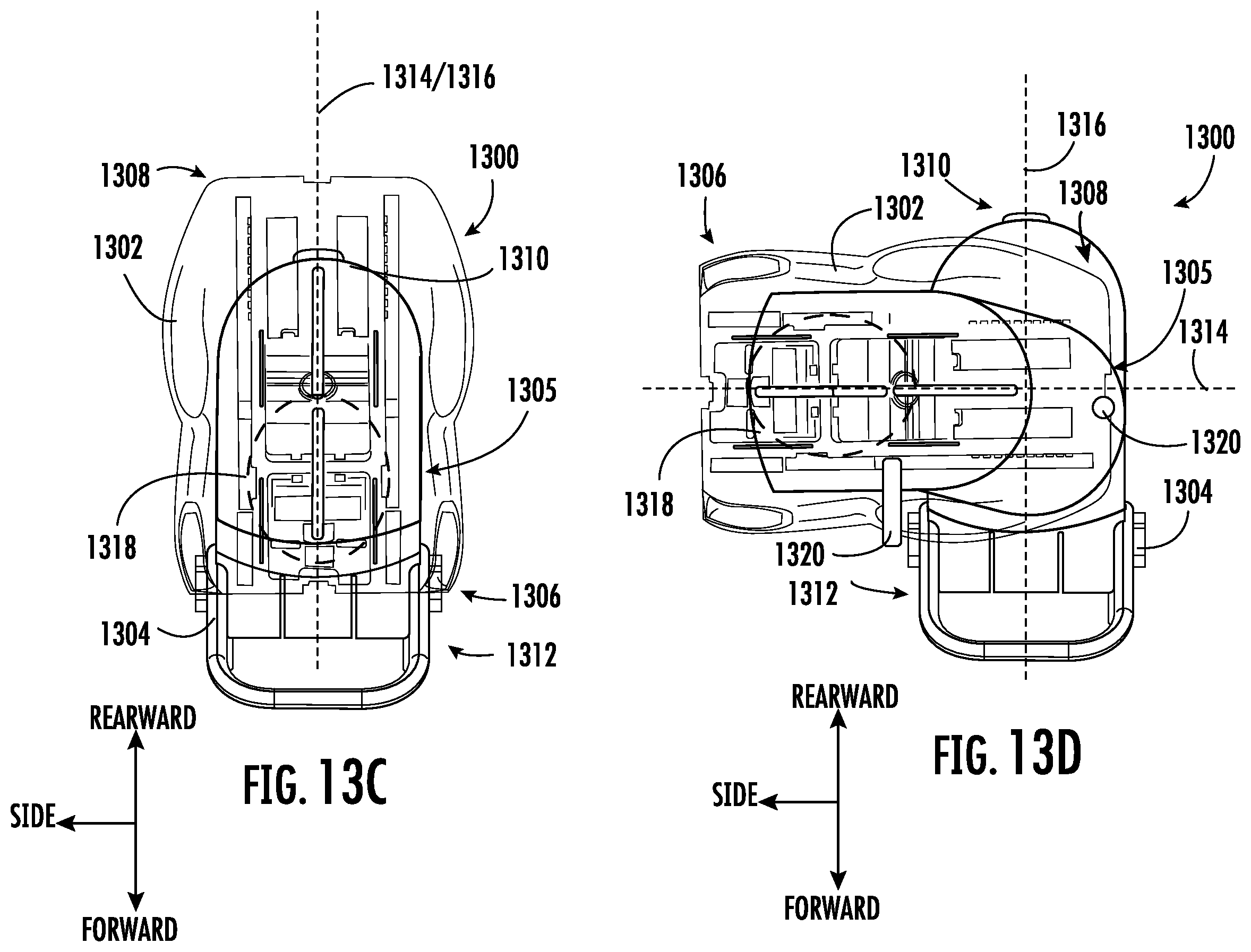 Patent US12508960 Figure 19 – Slide out child vehicle seat system