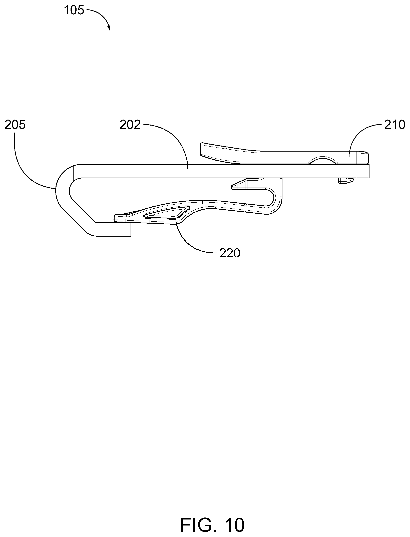 Patent US12508961 Figure 10 – Snap hook with clip insert