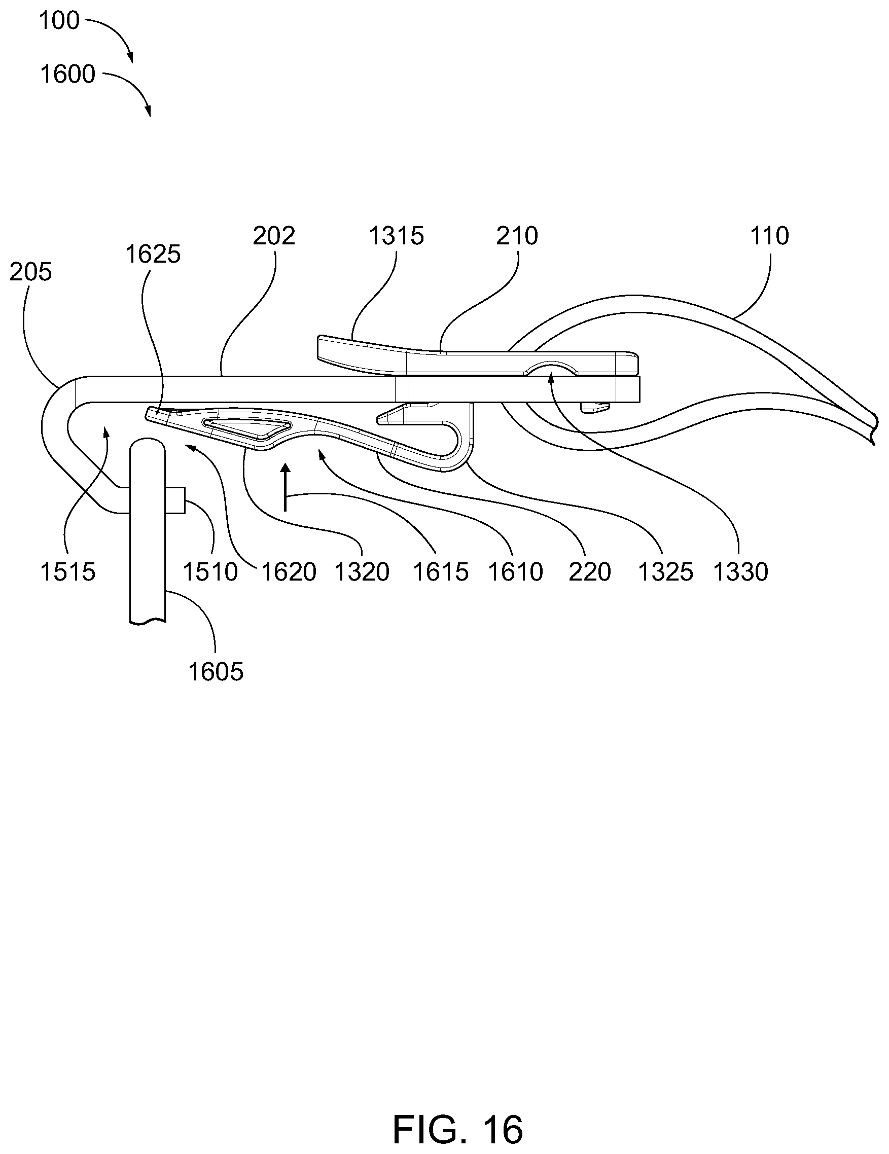Patent US12508961 Figure 16 – Snap hook with clip insert