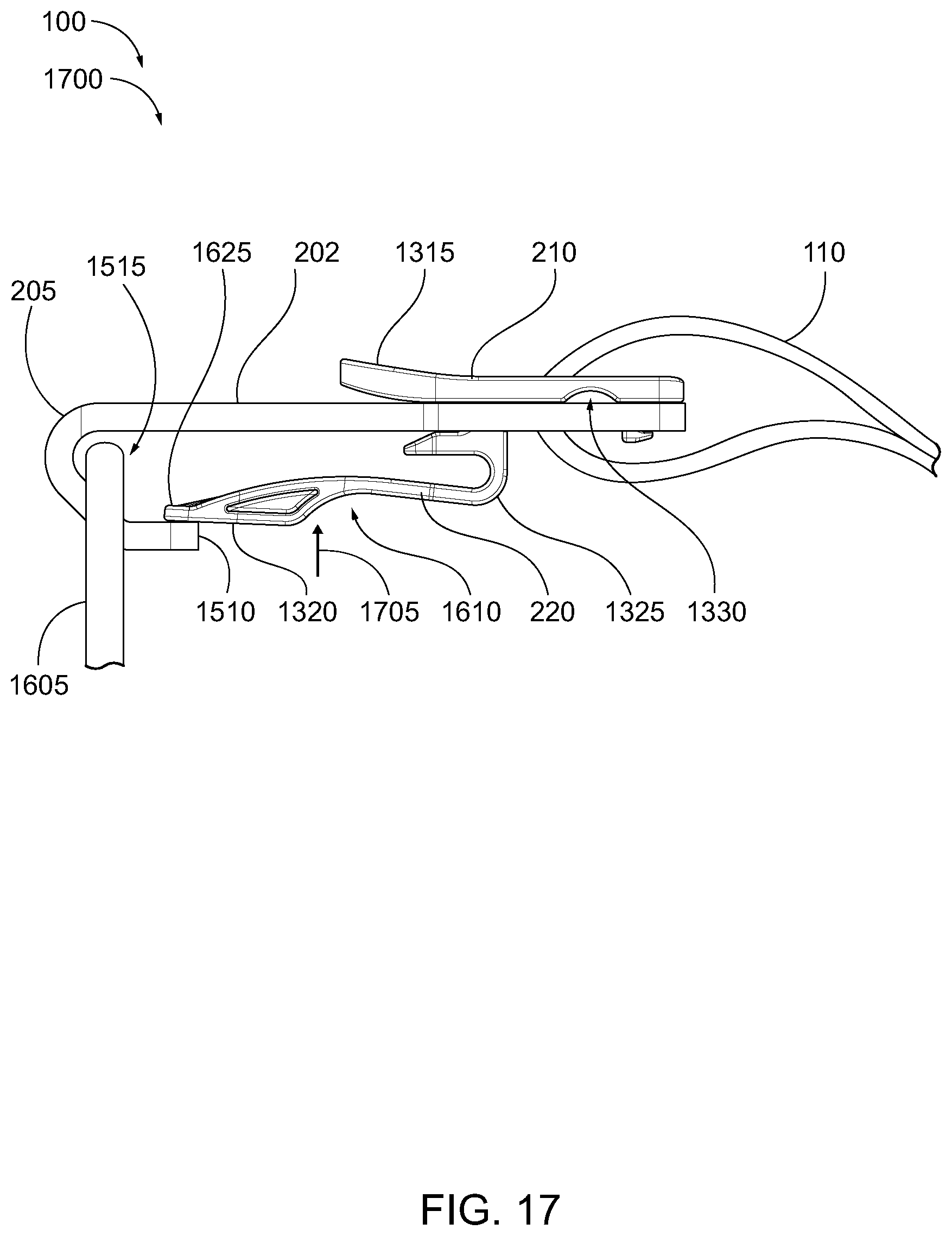 Patent US12508961 Figure 17 – Snap hook with clip insert
