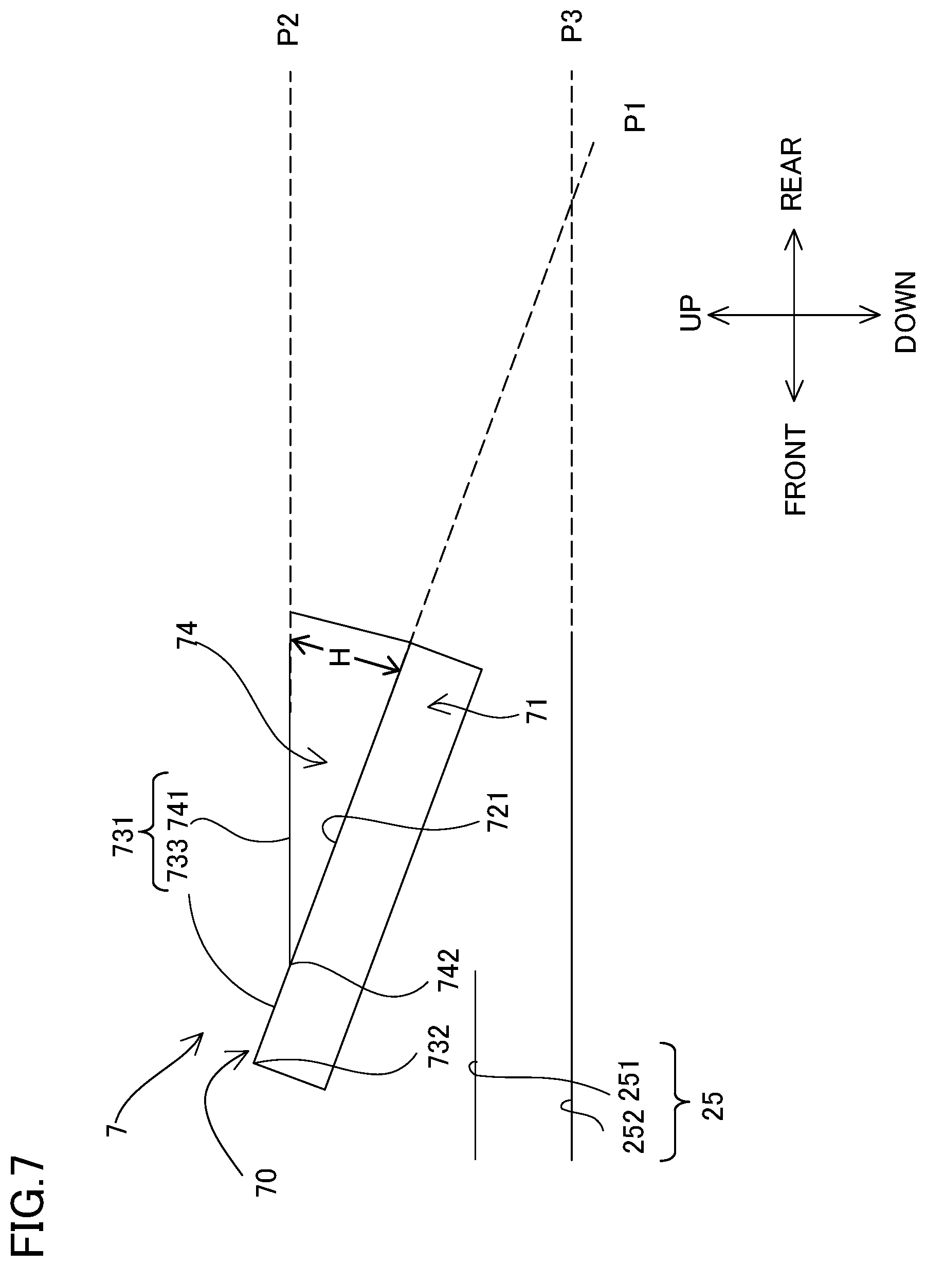 Patent US12508962 Figure 7 – Vehicle and vehicle seat