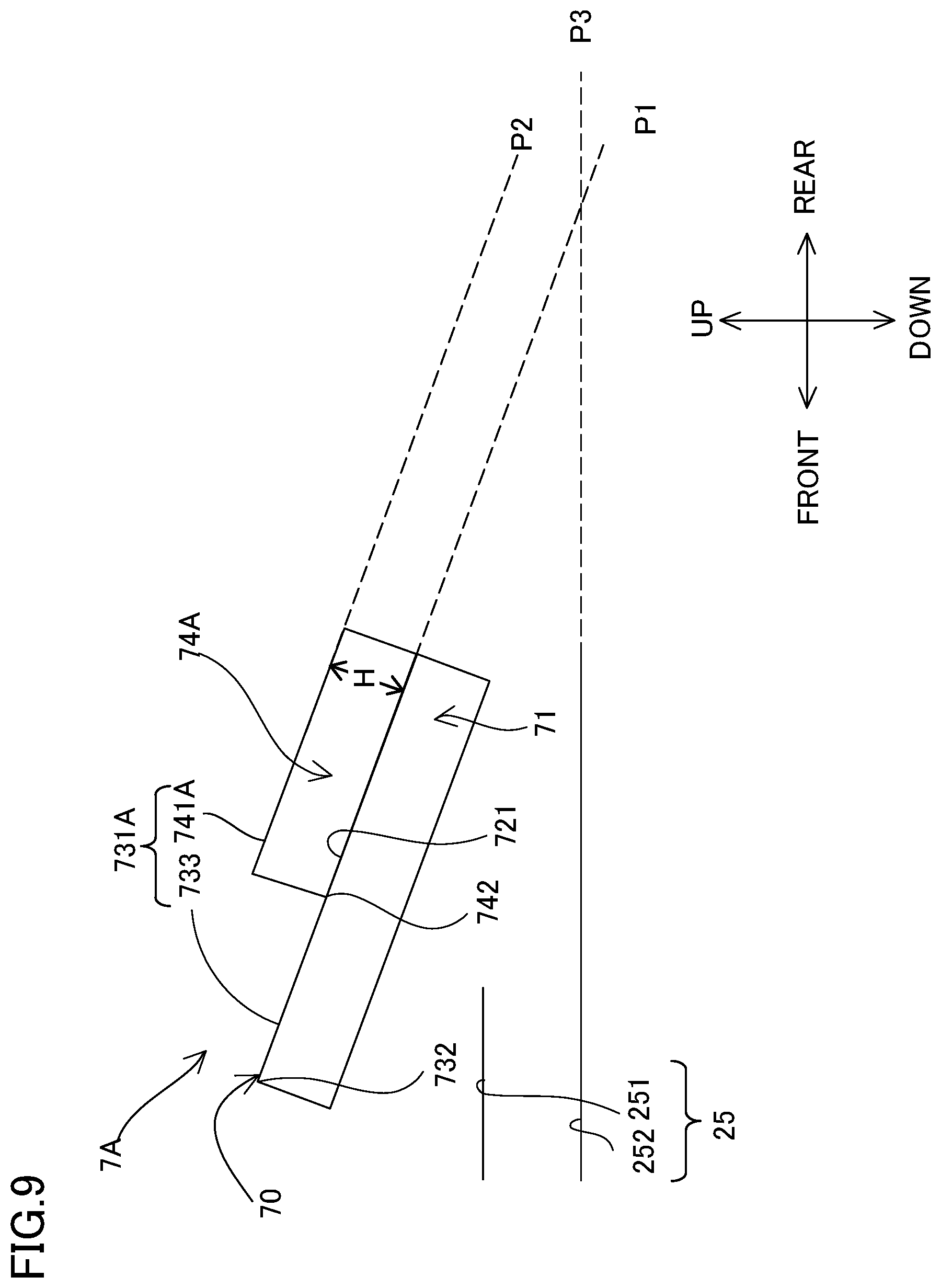 Patent US12508962 Figure 9 – Vehicle and vehicle seat
