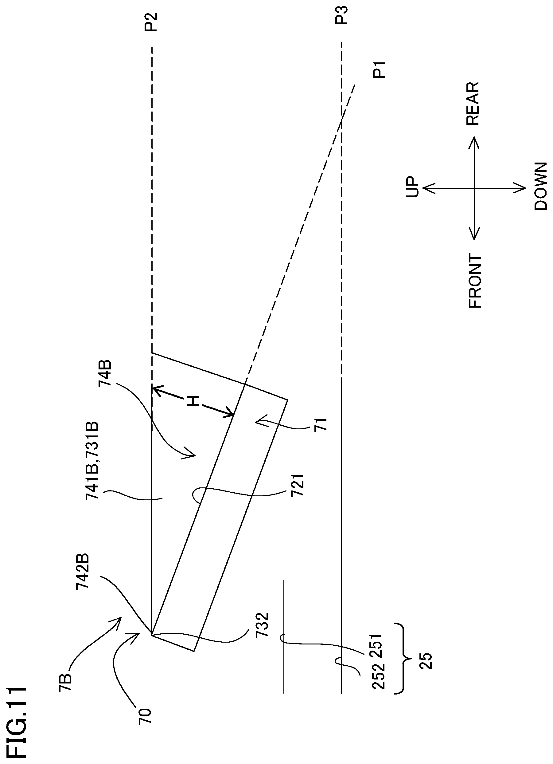 Patent US12508962 Figure 11 – Vehicle and vehicle seat