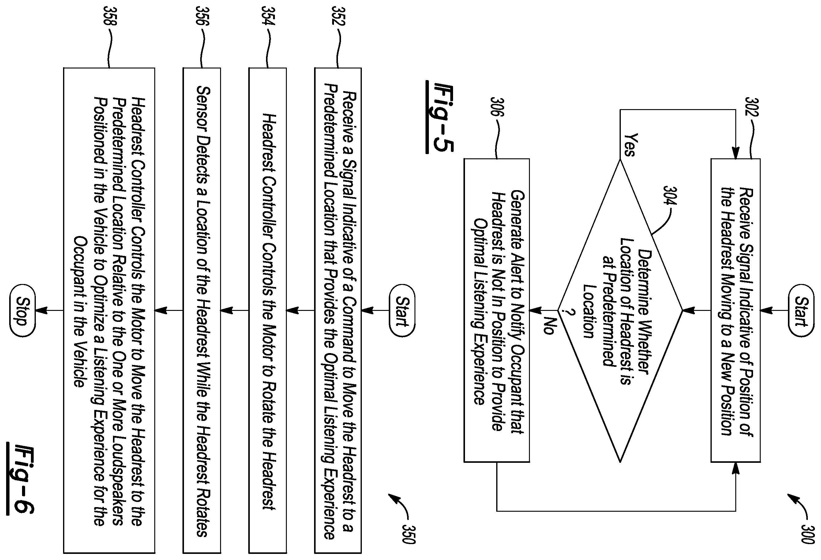 Patent US12508966 Figure 4 – System and method for auto-tilting headrest for vehicle audio experience