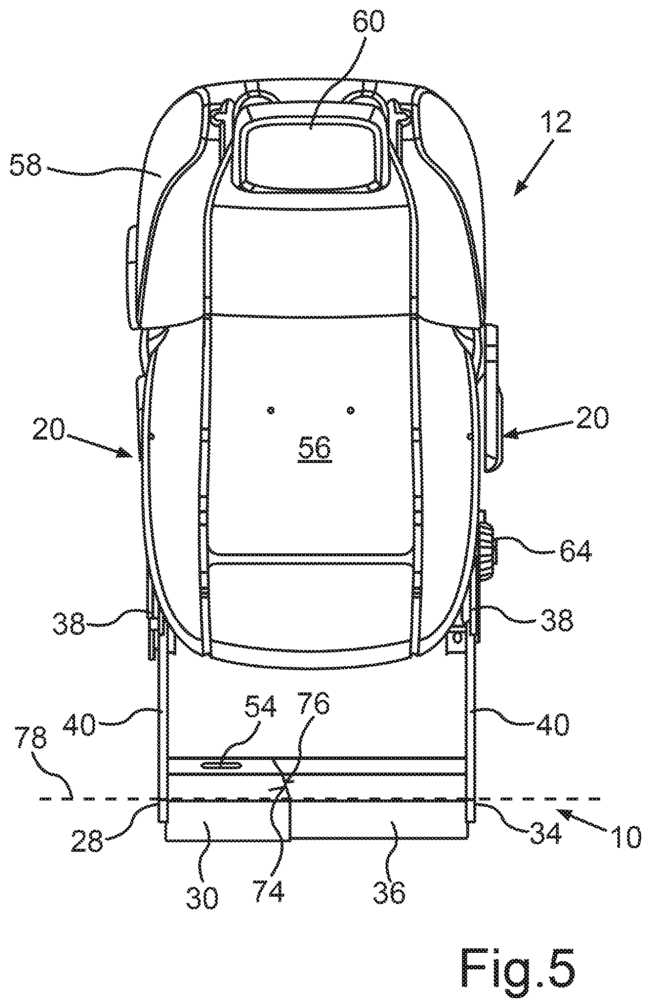 Patent US12508968 Figure 4 – Lower-leg support for a vehicle seat, vehicle seat of a motor vehicle, and motor vehicle