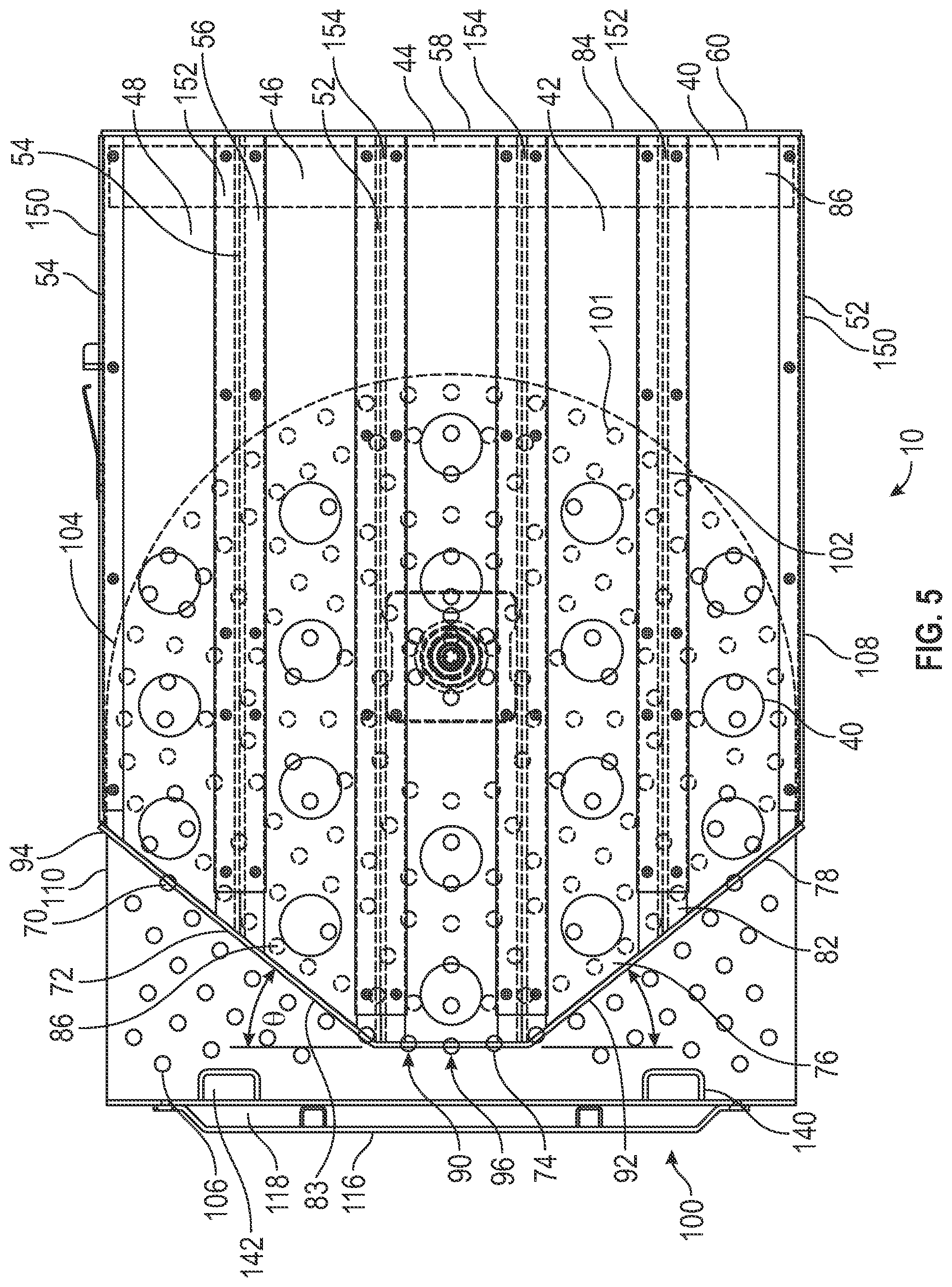 Patent US12508969 Figure 4 – Platform for loading and unloading cargo from a trailer or a bed of a truck