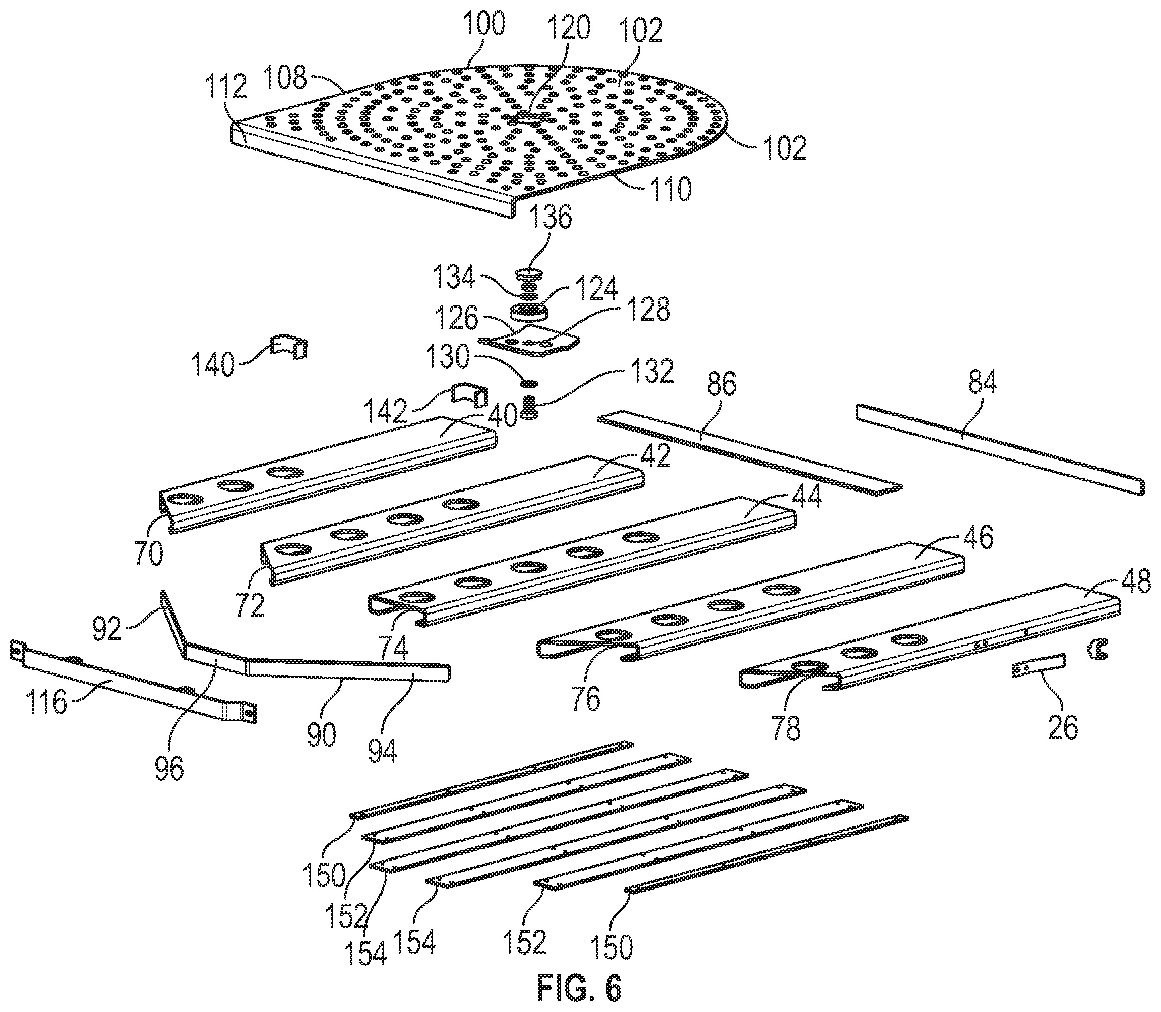 Patent US12508969 Figure 5 – Platform for loading and unloading cargo from a trailer or a bed of a truck