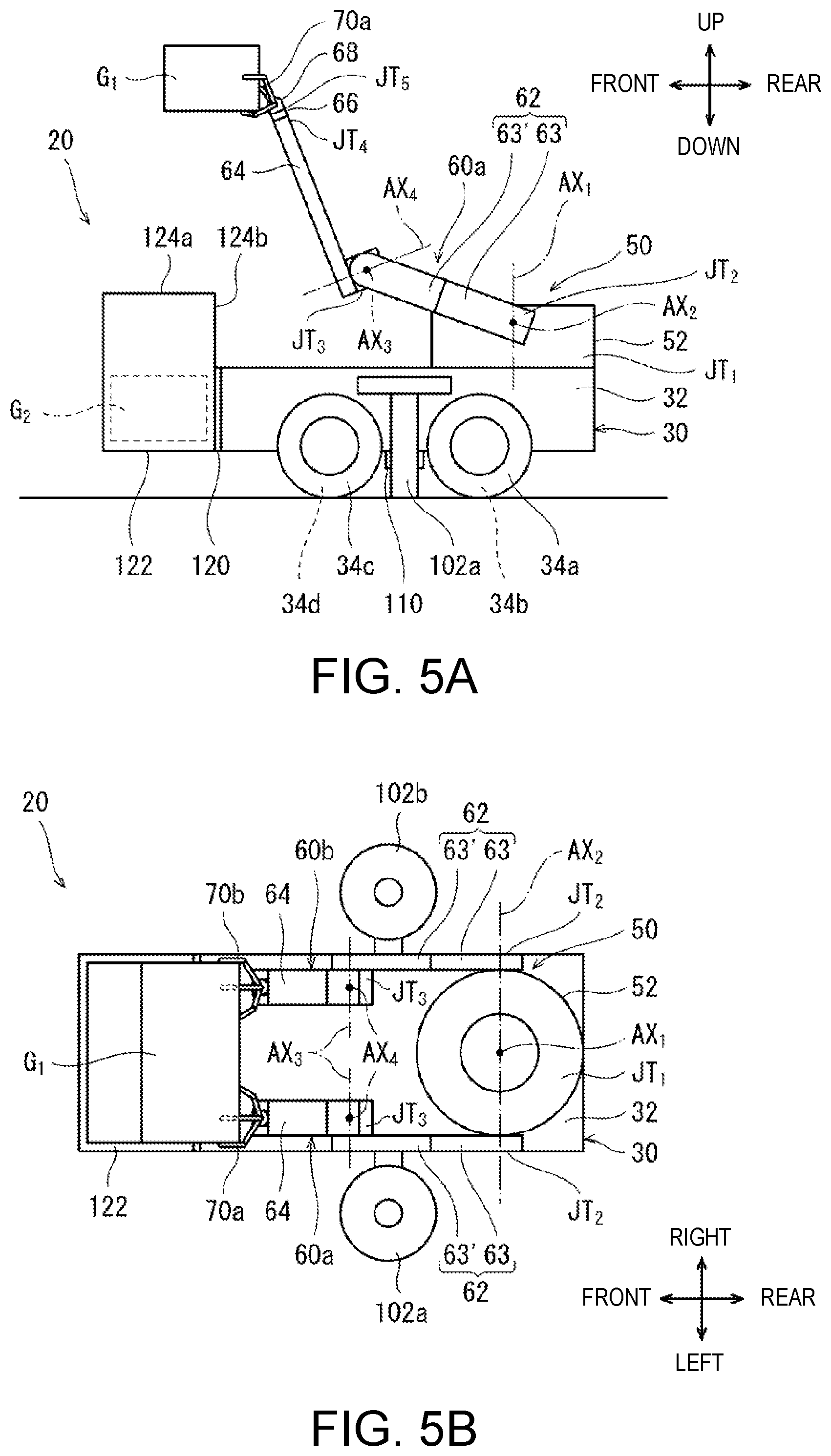 Patent US12508970 Figure 5 – Self-propelled robot and article delivery system provided with the self-propelled robot