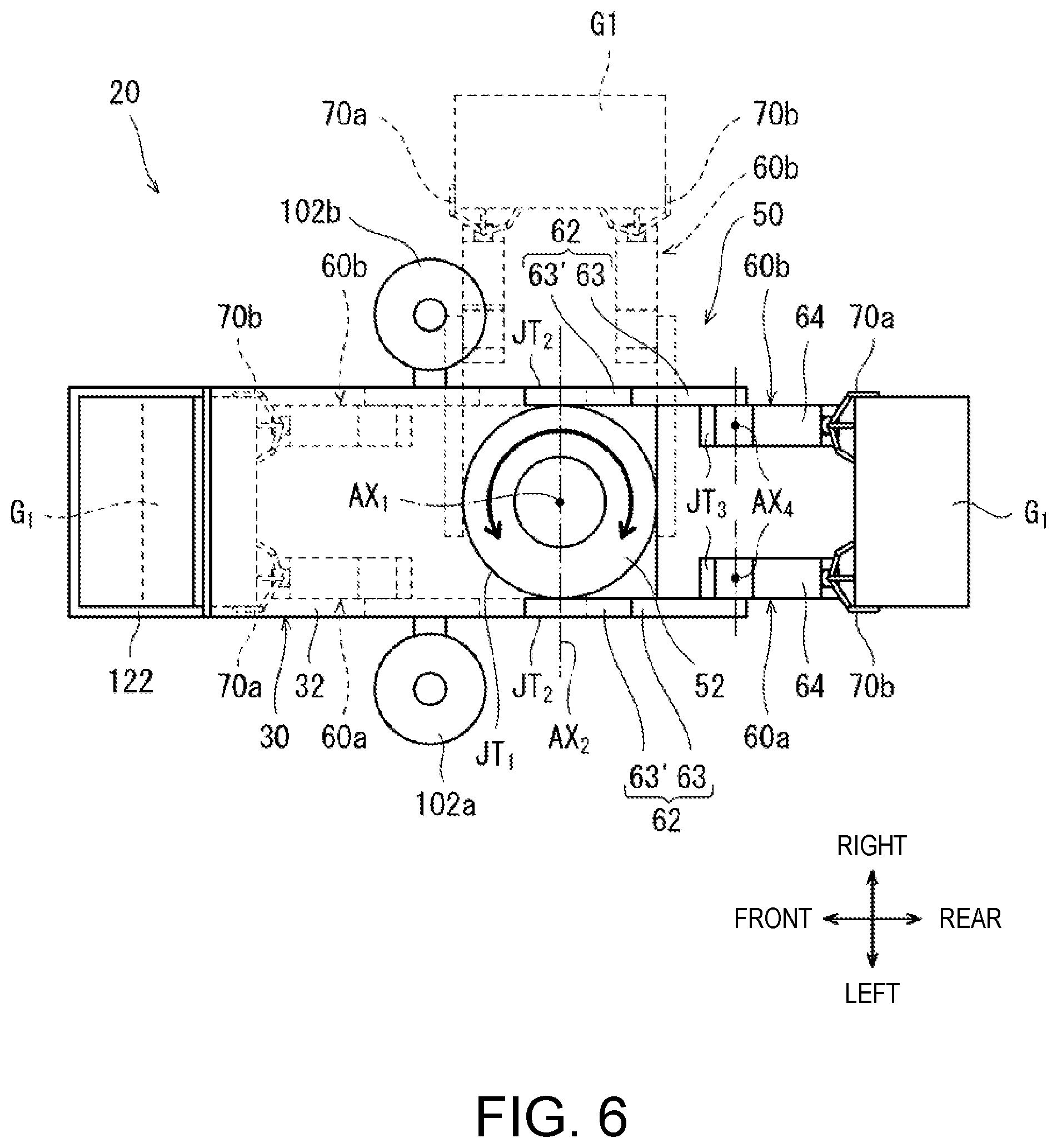Patent US12508970 Figure 6 – Self-propelled robot and article delivery system provided with the self-propelled robot