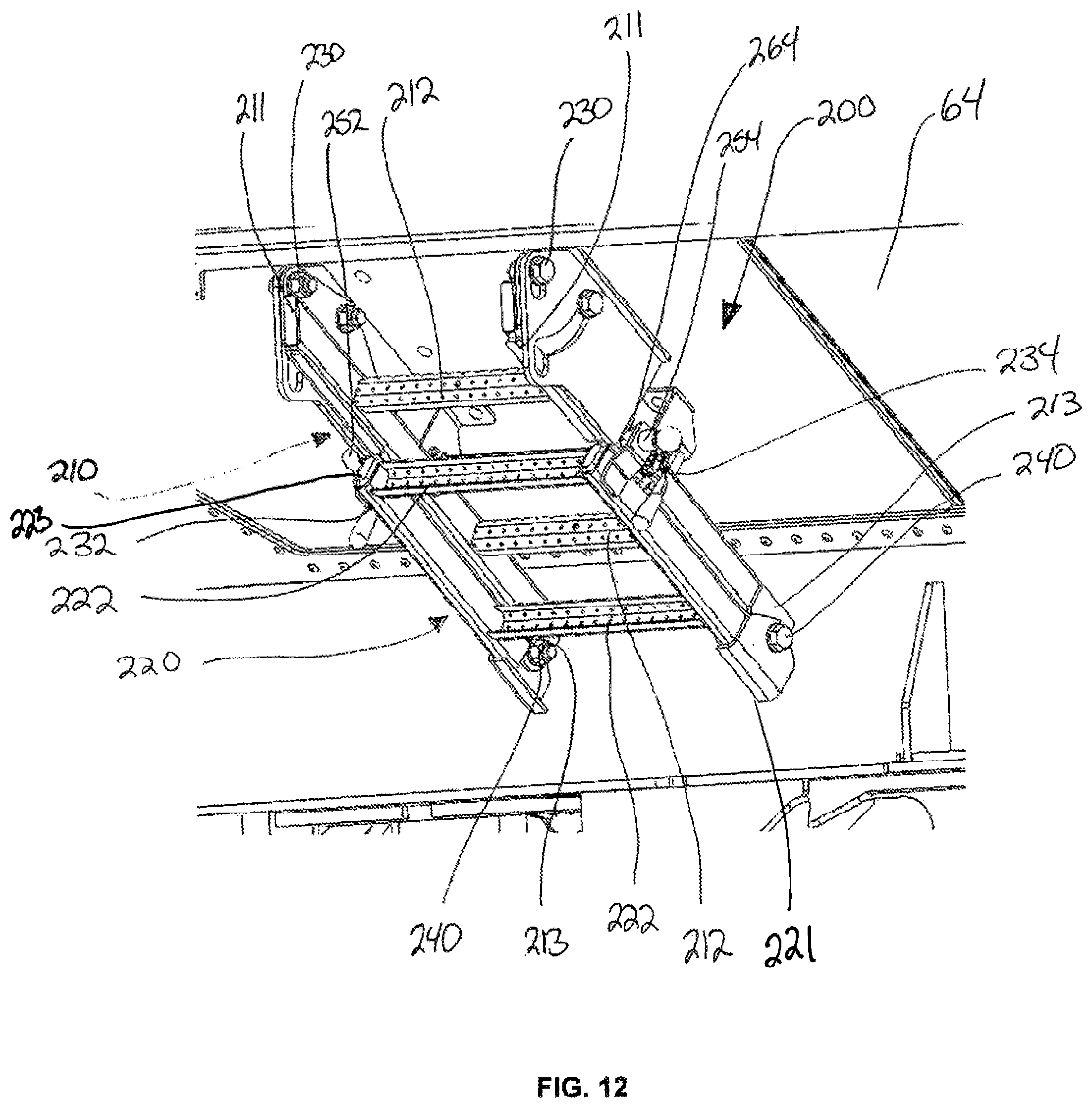 Patent US12508971 Figure 11 – Ground level access point for grain carts