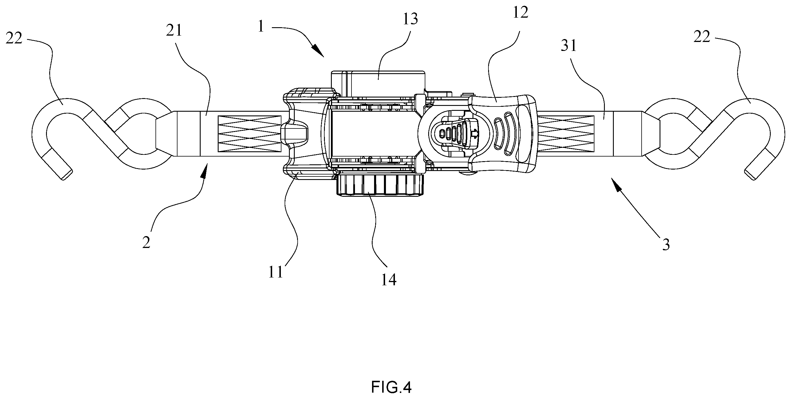 Patent US12508975 Figure 4 – Safety tensioning device for automobiles