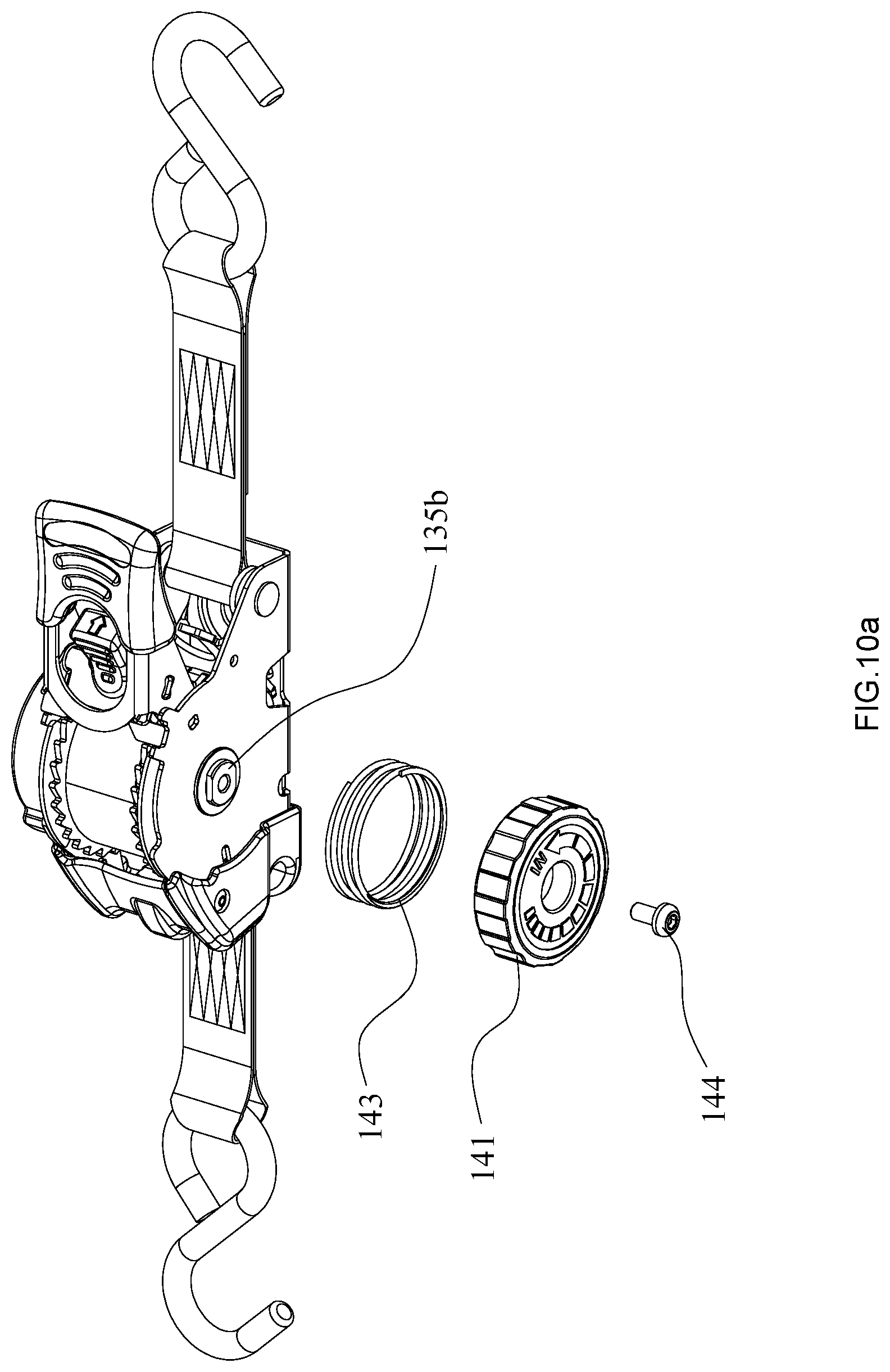 Patent US12508975 Figure 10 – Safety tensioning device for automobiles
