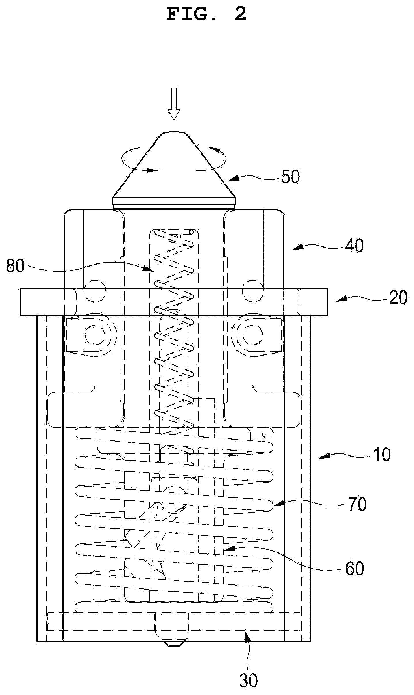 Patent US12508977 Figure 2 – Apparatus for automatically locking container