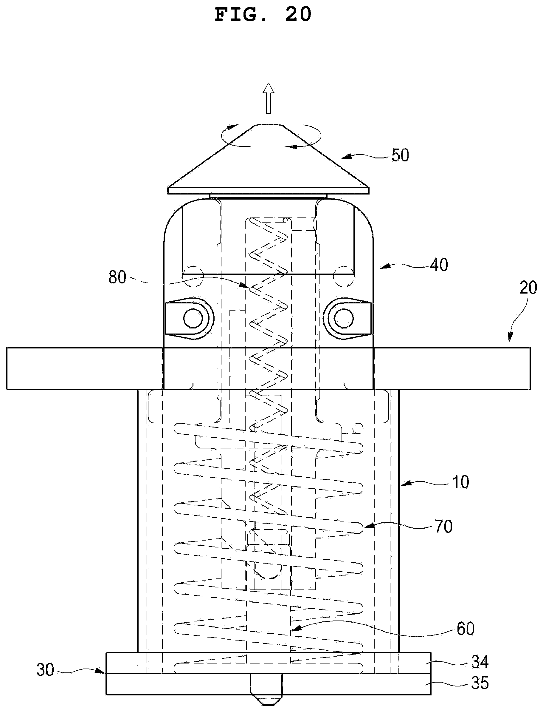 Patent US12508977 Figure 15 – Apparatus for automatically locking container