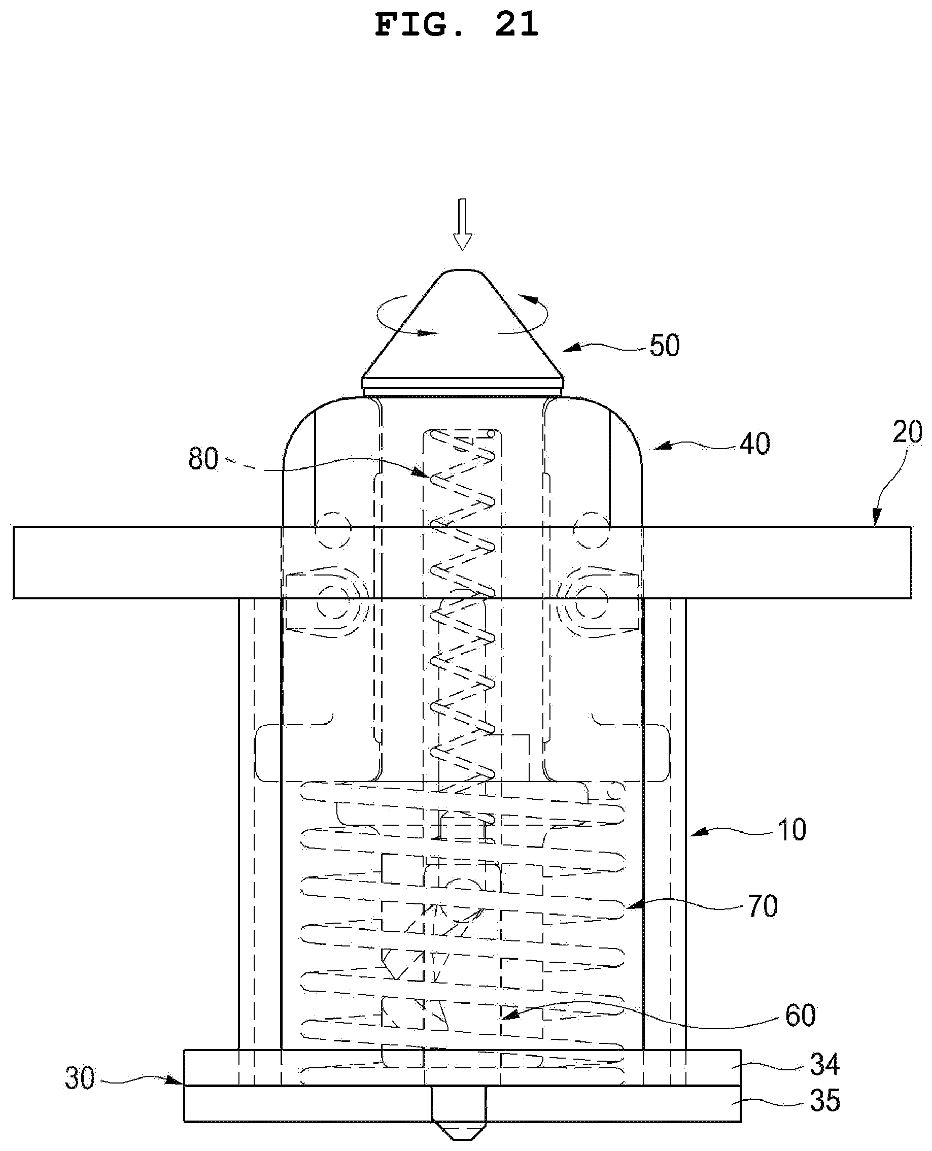 Patent US12508977 Figure 16 – Apparatus for automatically locking container