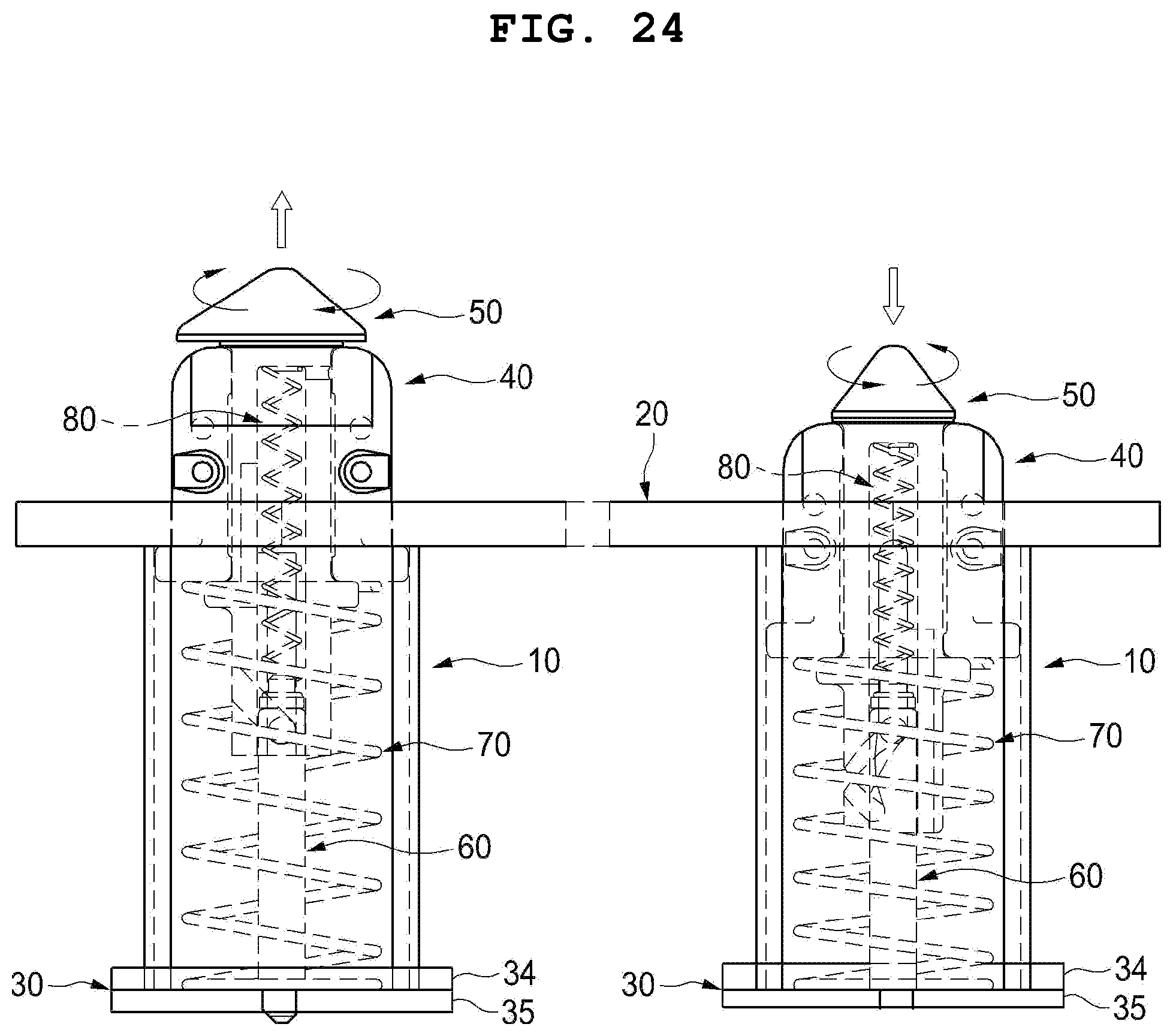 Patent US12508977 Figure 19 – Apparatus for automatically locking container
