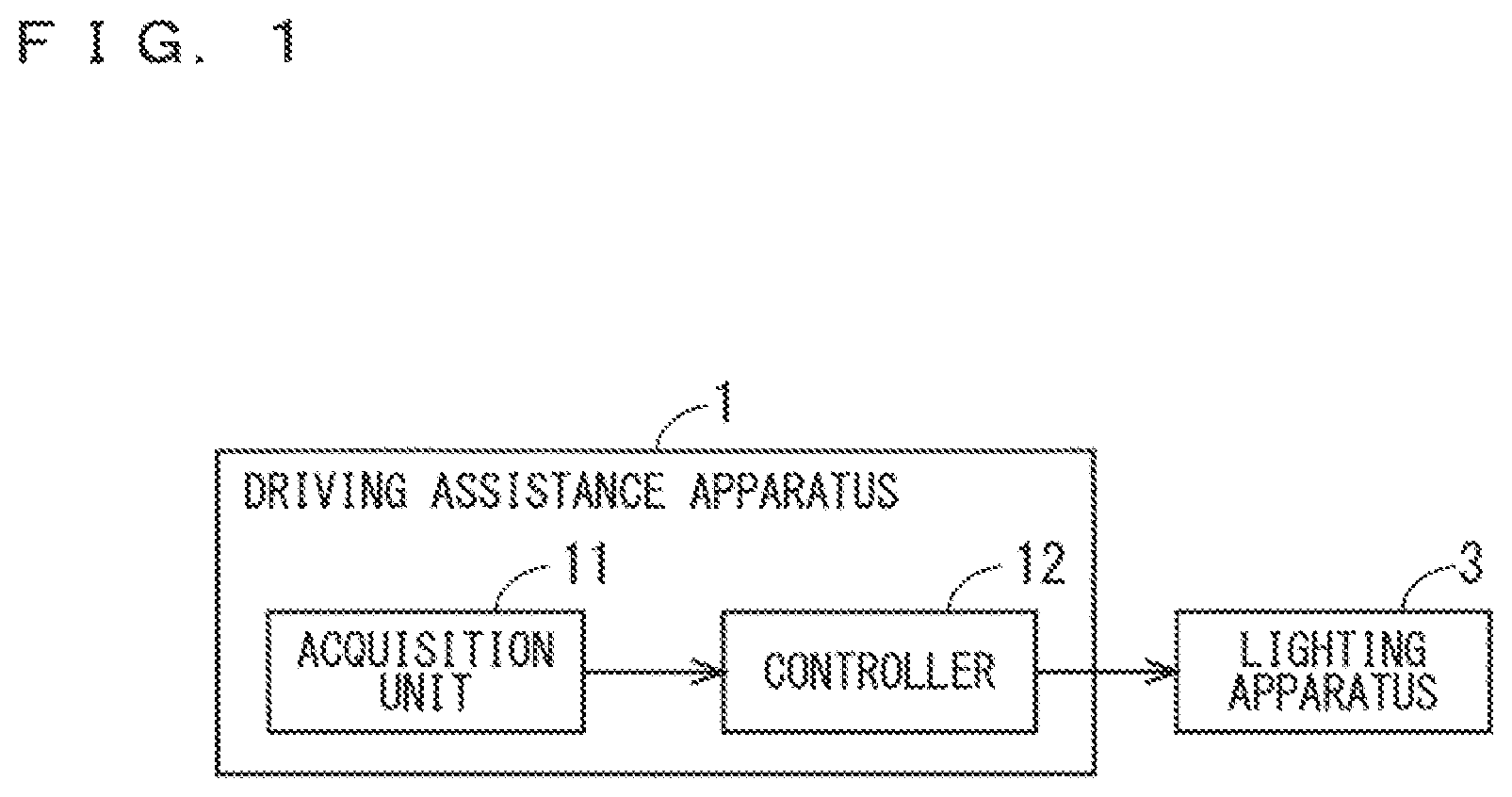 Patent US12508980 Figure 1 – Driving assistance apparatus and driving assistance method