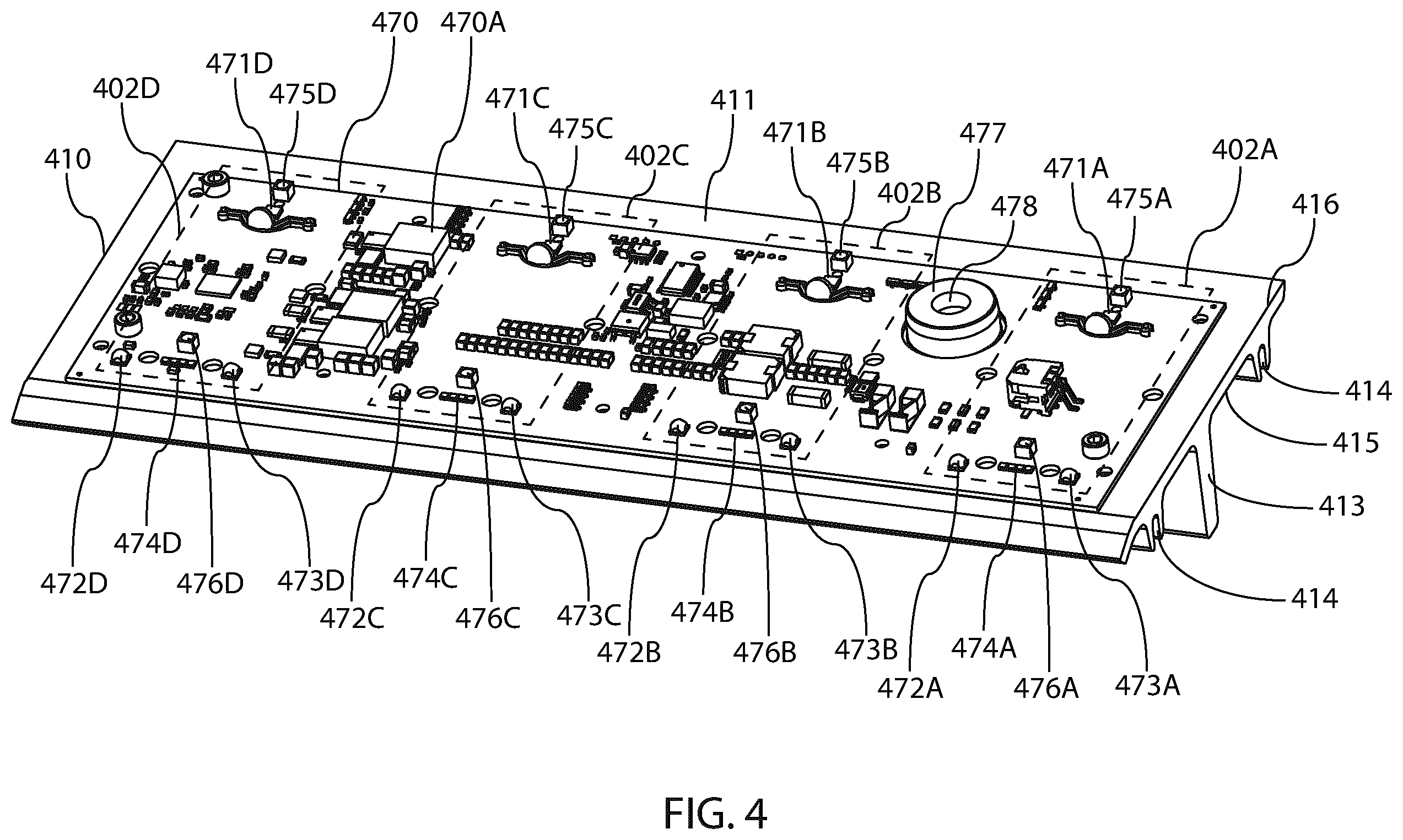 Patent US12508982 Figure 4 – Method and apparatus for vehicular light fixtures