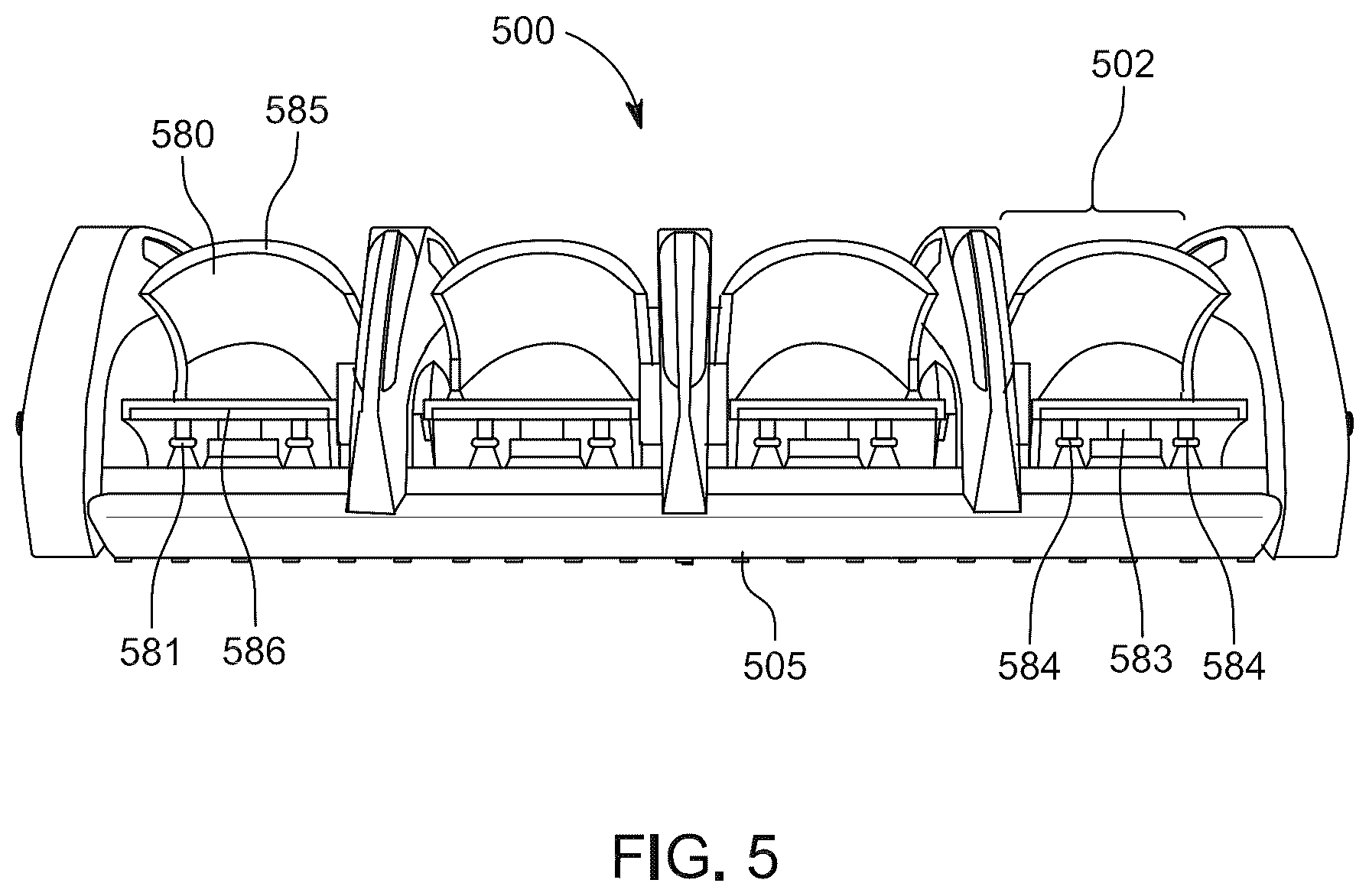 Patent US12508982 Figure 5 – Method and apparatus for vehicular light fixtures