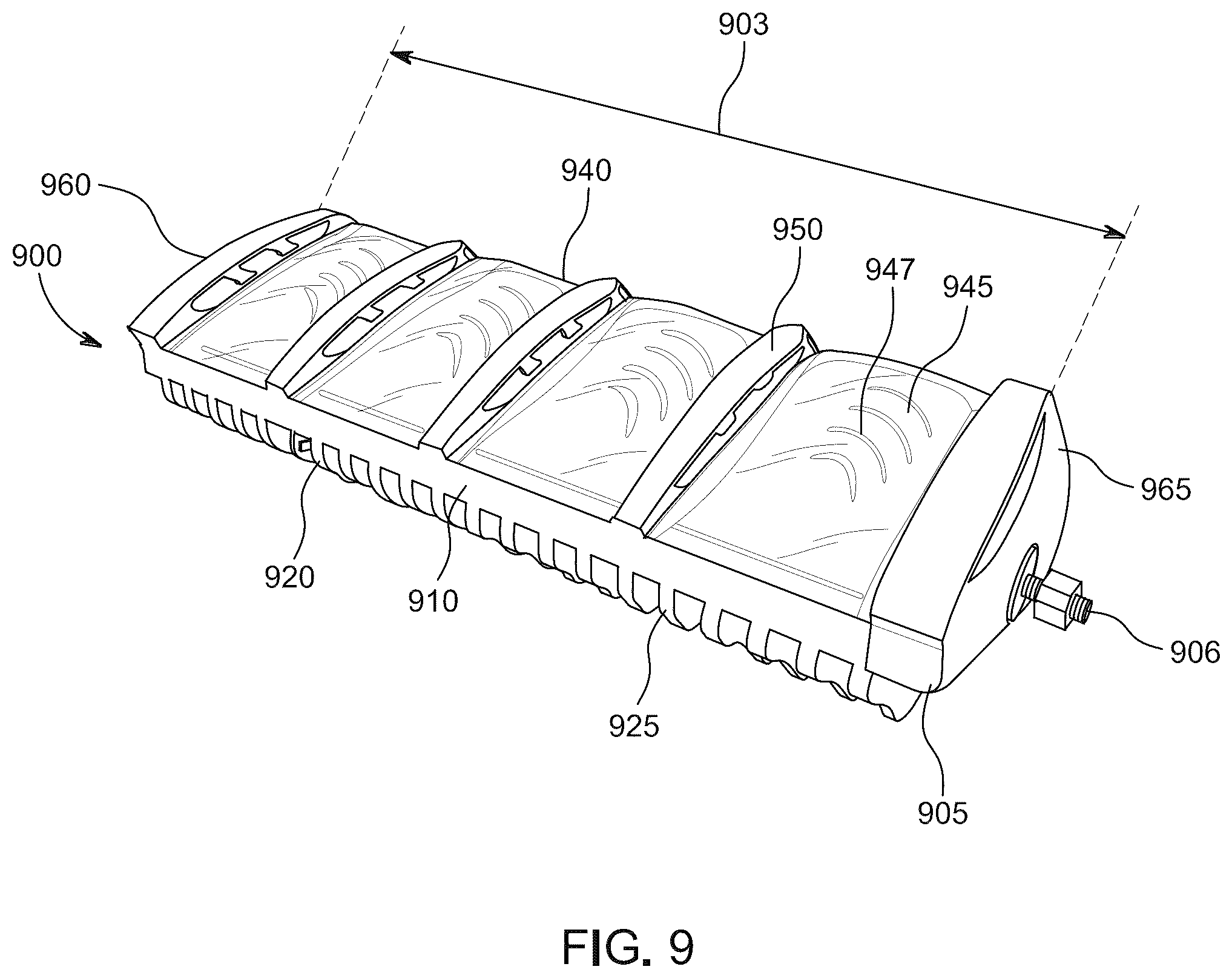 Patent US12508982 Figure 9 – Method and apparatus for vehicular light fixtures