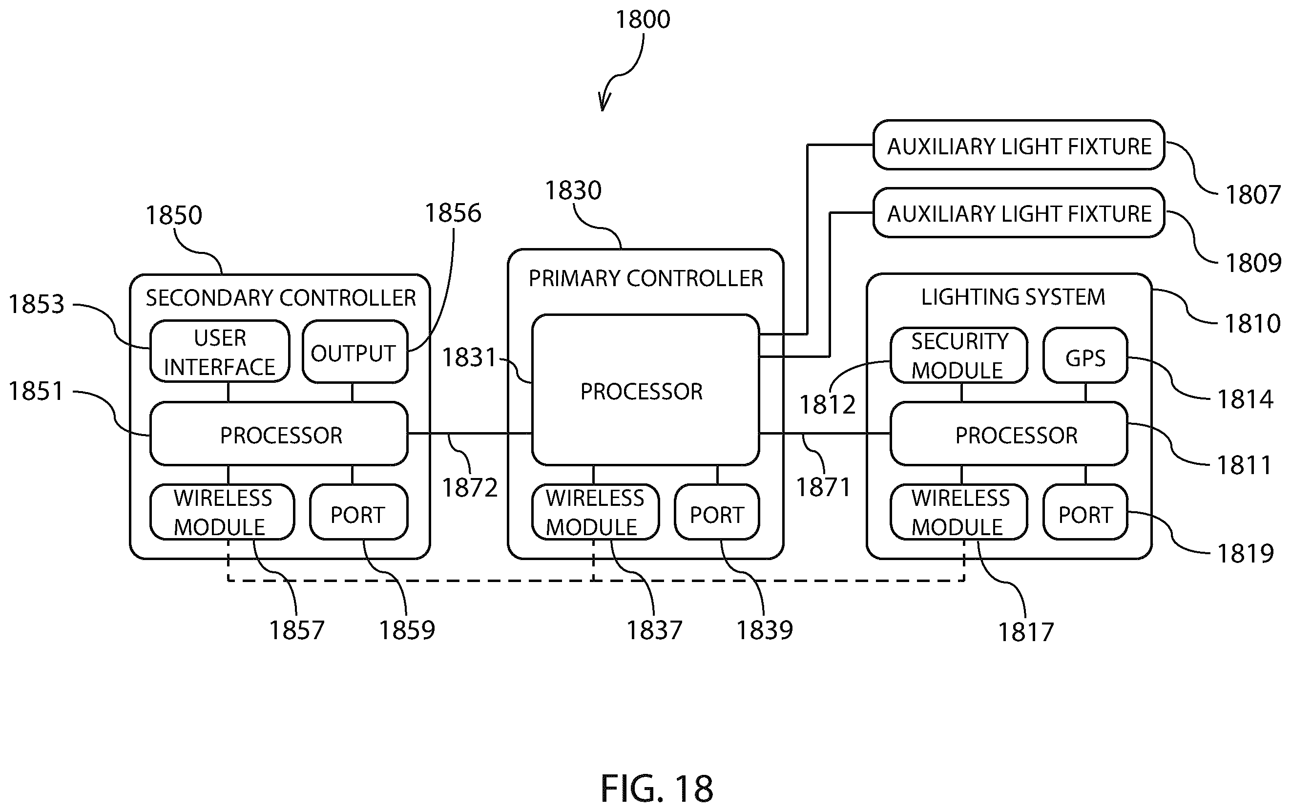 Patent US12508982 Figure 18 – Method and apparatus for vehicular light fixtures