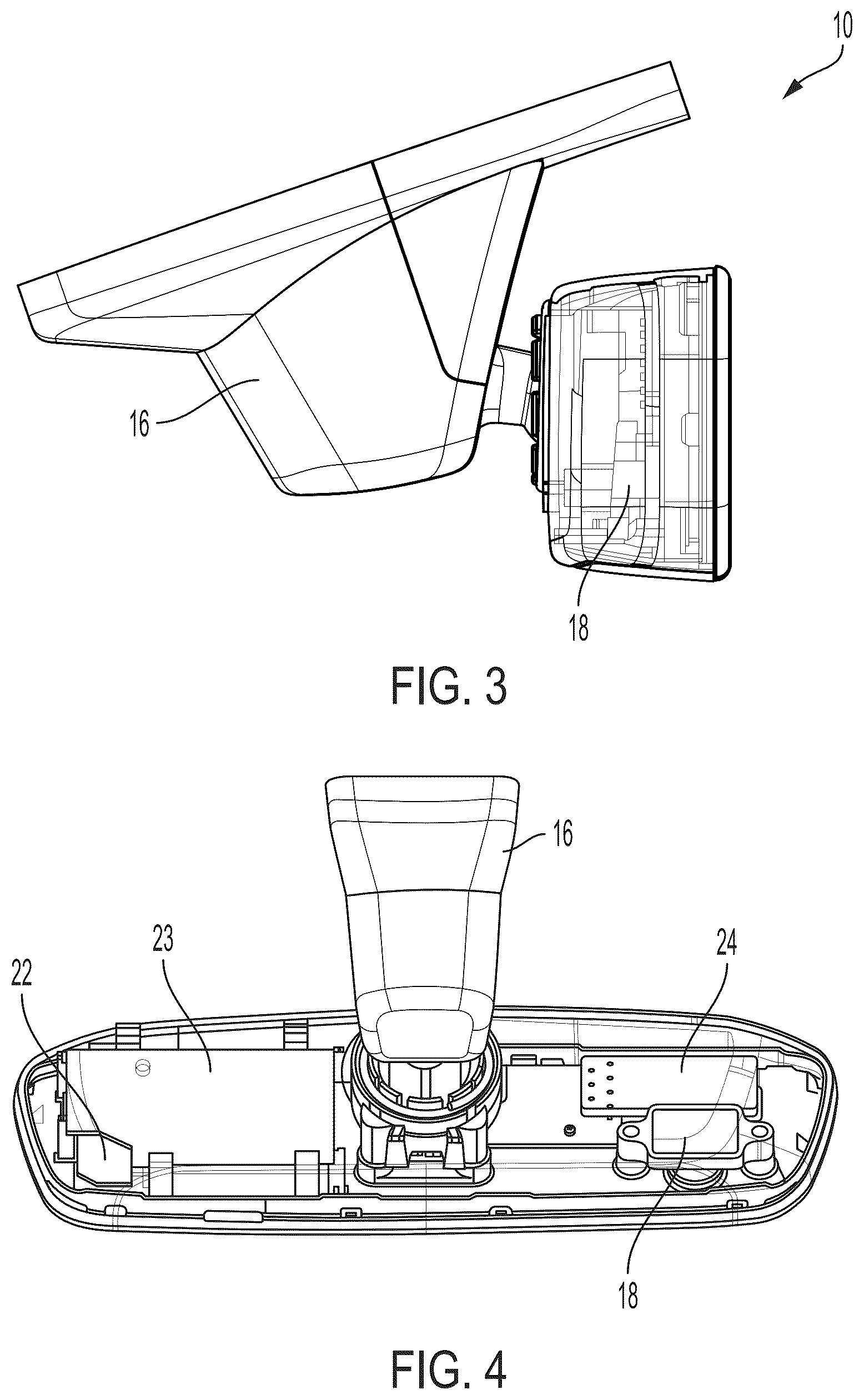 Patent US12508988 Figure 2 – Vehicular driver monitoring system with DMS camera at interior rearview mirror assembly