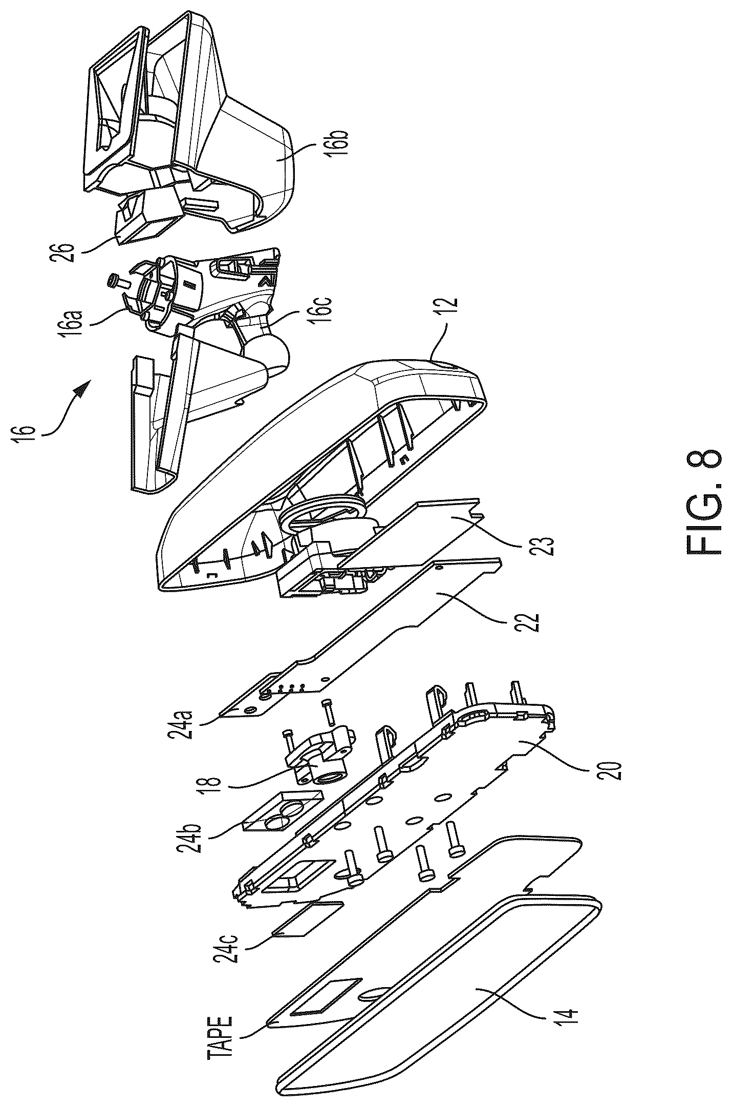 Patent US12508988 Figure 6 – Vehicular driver monitoring system with DMS camera at interior rearview mirror assembly