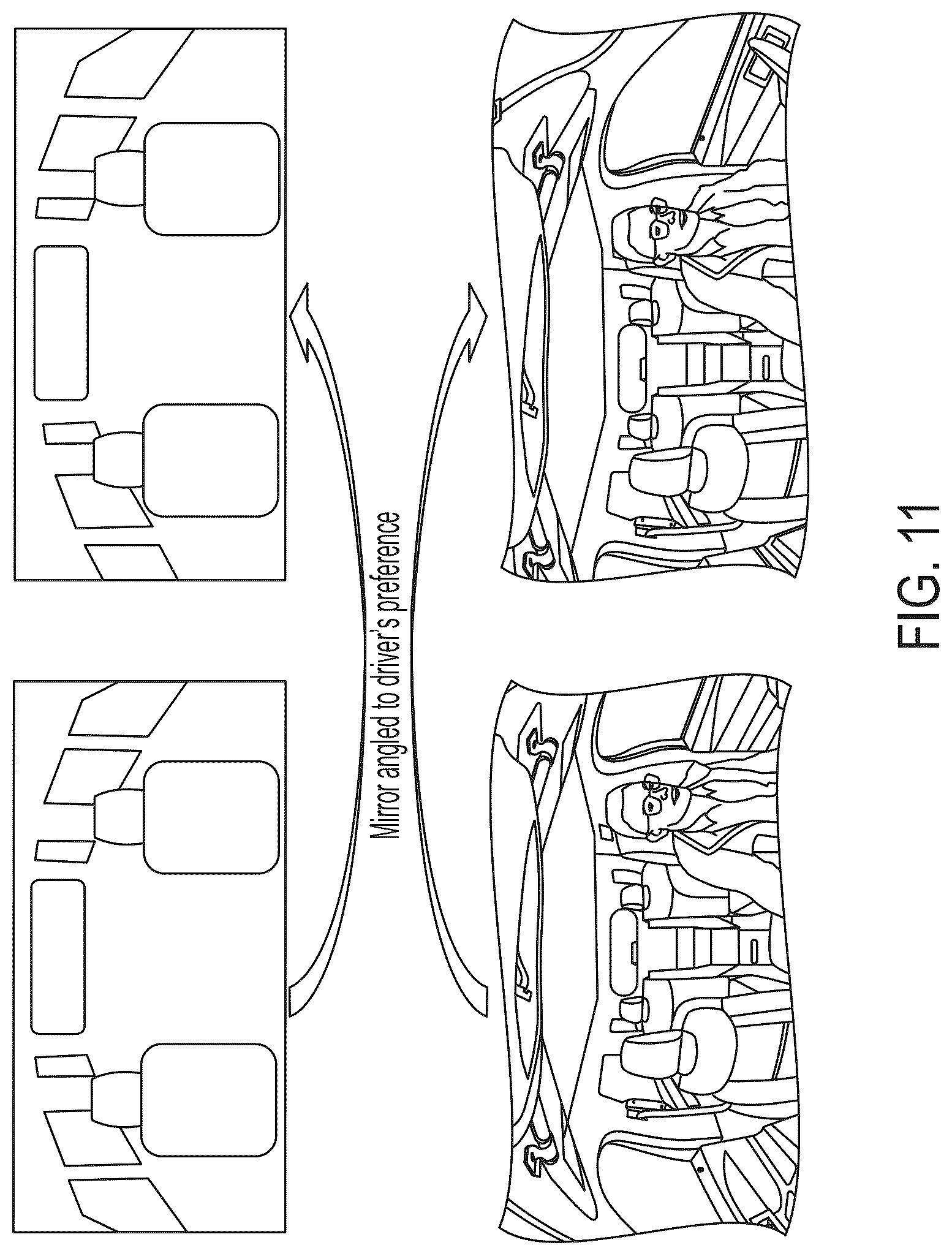 Patent US12508988 Figure 8 – Vehicular driver monitoring system with DMS camera at interior rearview mirror assembly