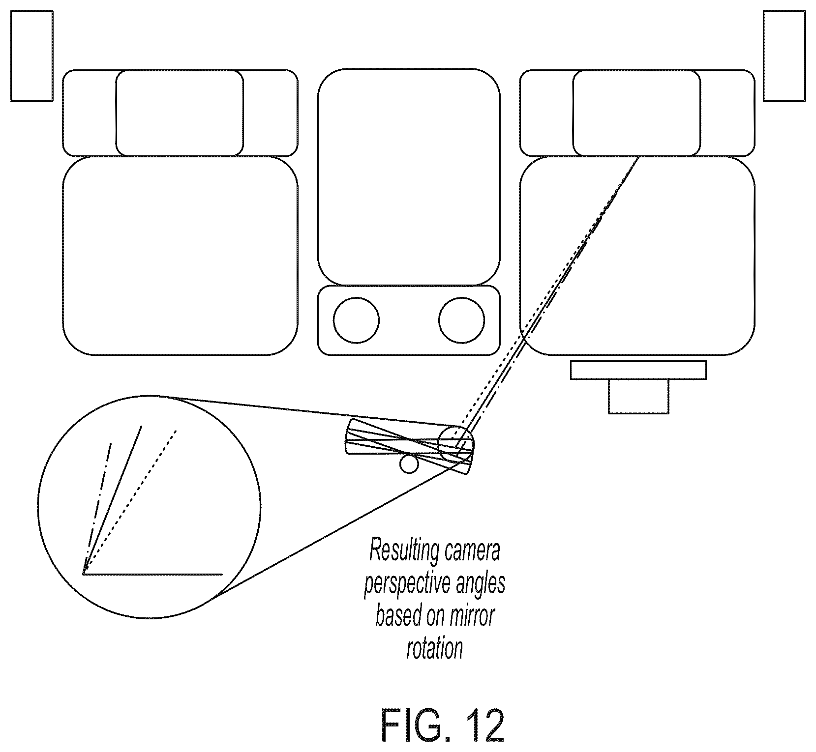 Patent US12508988 Figure 9 – Vehicular driver monitoring system with DMS camera at interior rearview mirror assembly