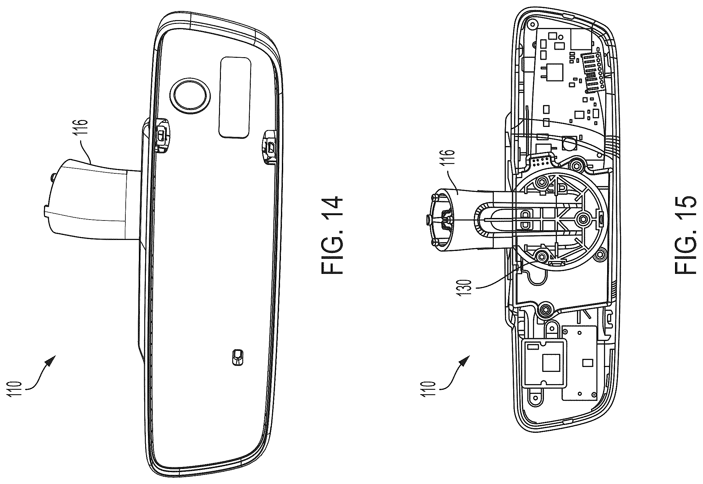 Patent US12508988 Figure 11 – Vehicular driver monitoring system with DMS camera at interior rearview mirror assembly