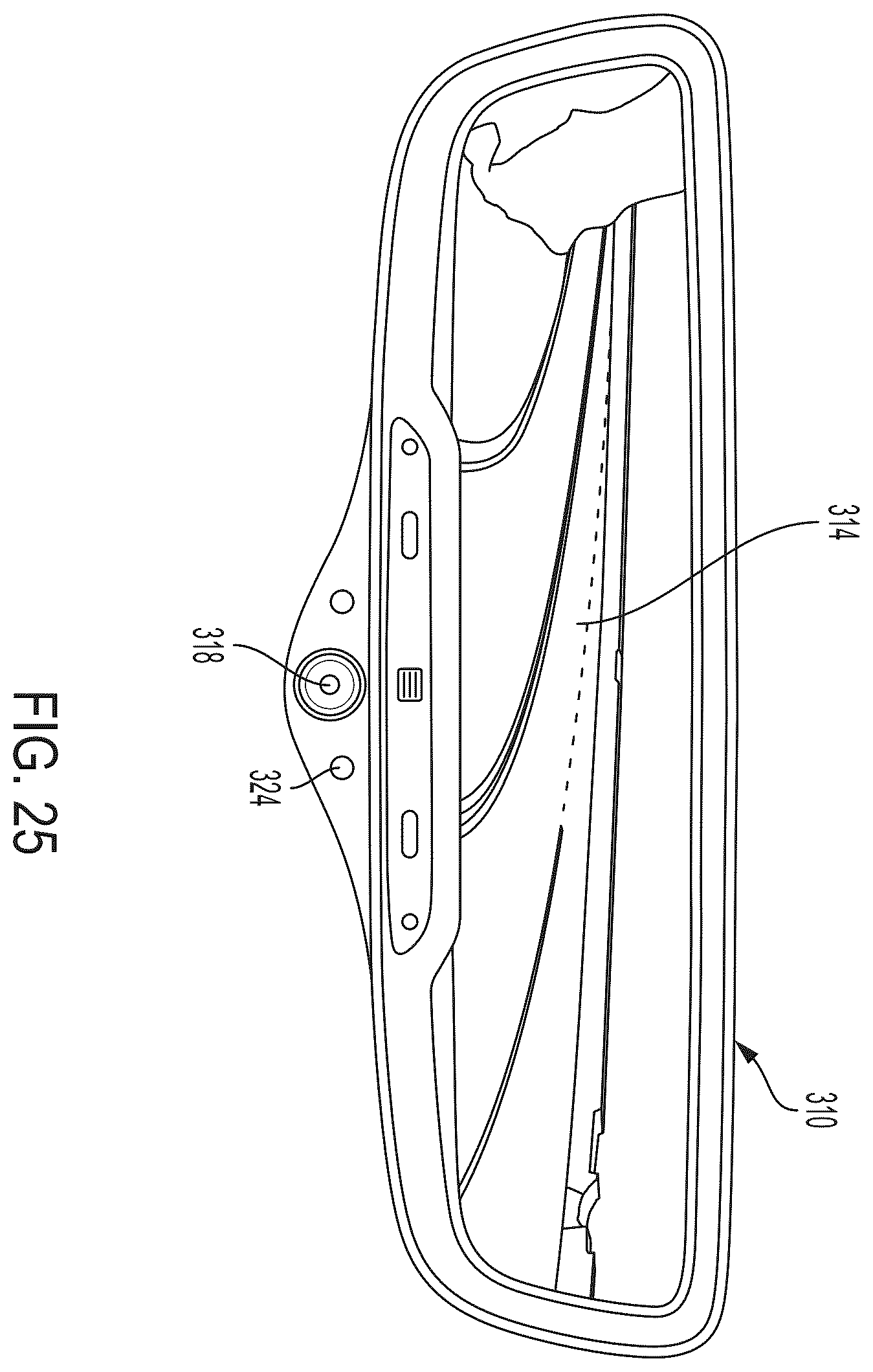 Patent US12508988 Figure 20 – Vehicular driver monitoring system with DMS camera at interior rearview mirror assembly
