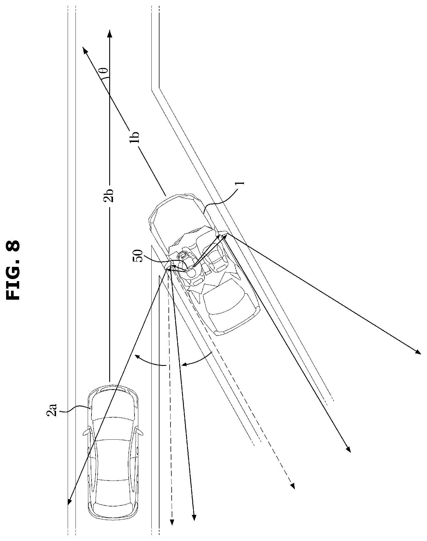 Patent US12508990 Figure 8 – Vehicle and method of controlling the same