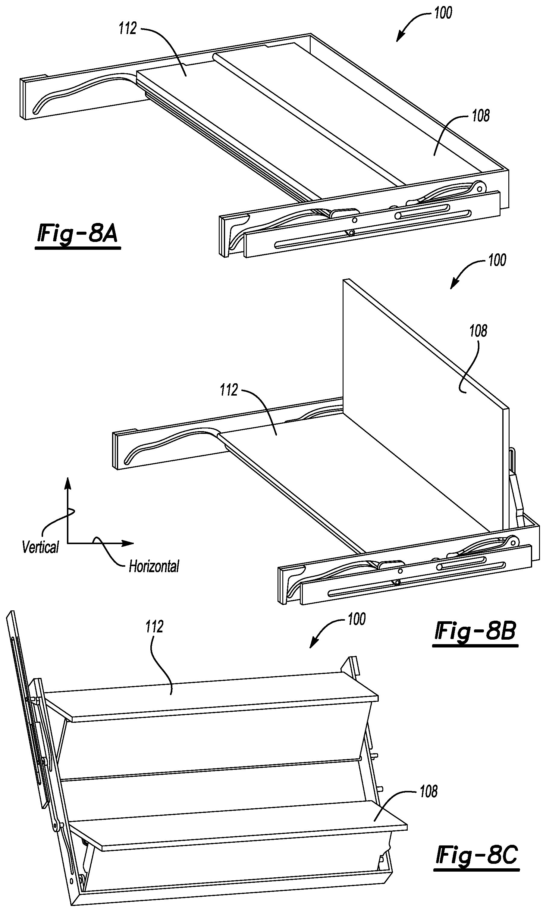Patent US12508995 Figure 7 – Vehicle cargo bed systems including a stair assembly, a load stop, or both
