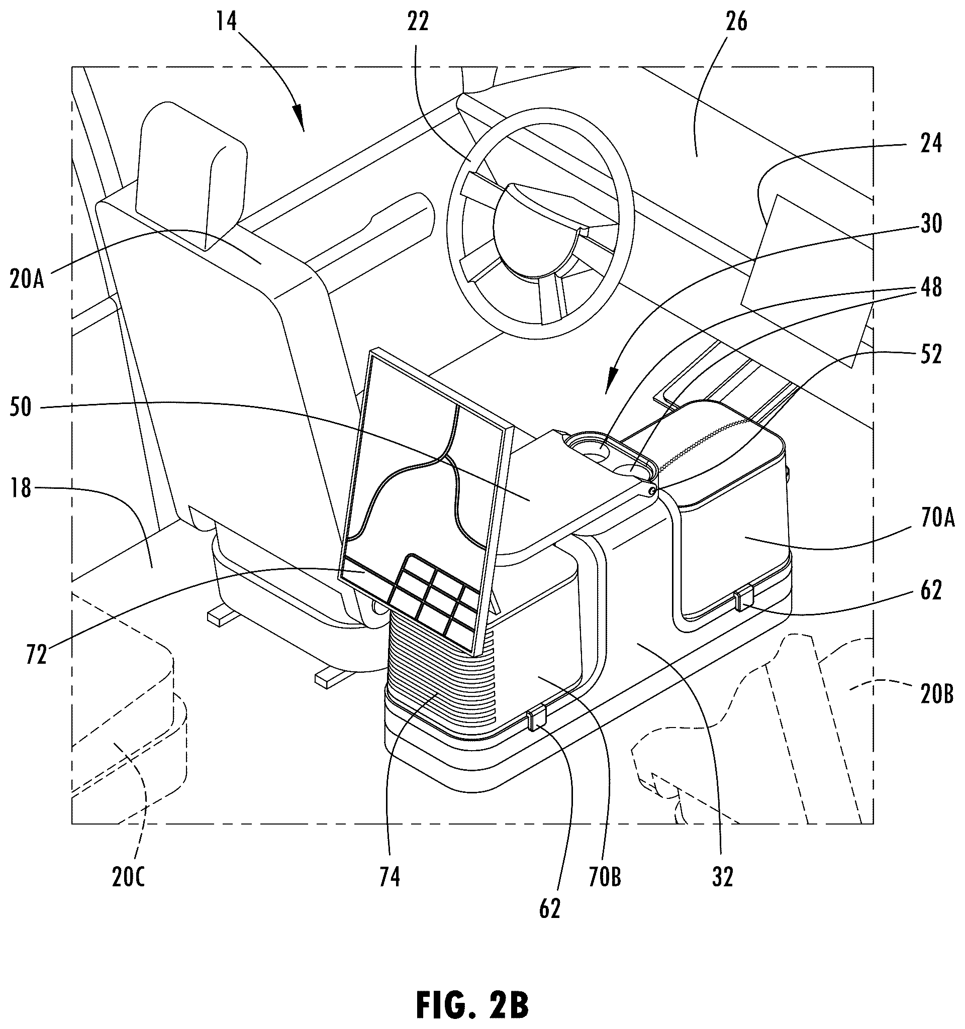 Patent US12508996 Figure 3 – Vehicle media console