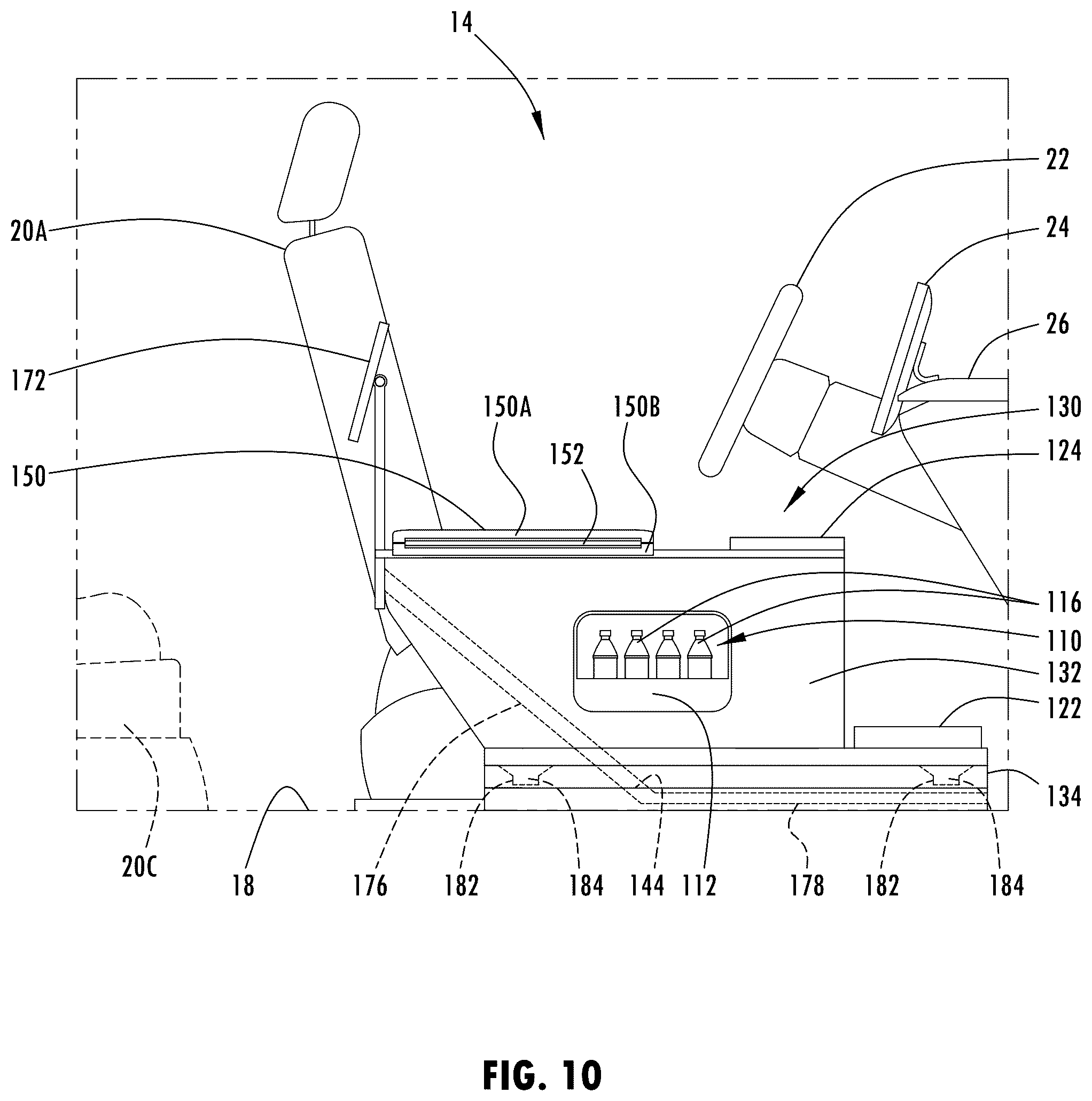 Patent US12508996 Figure 13 – Vehicle media console