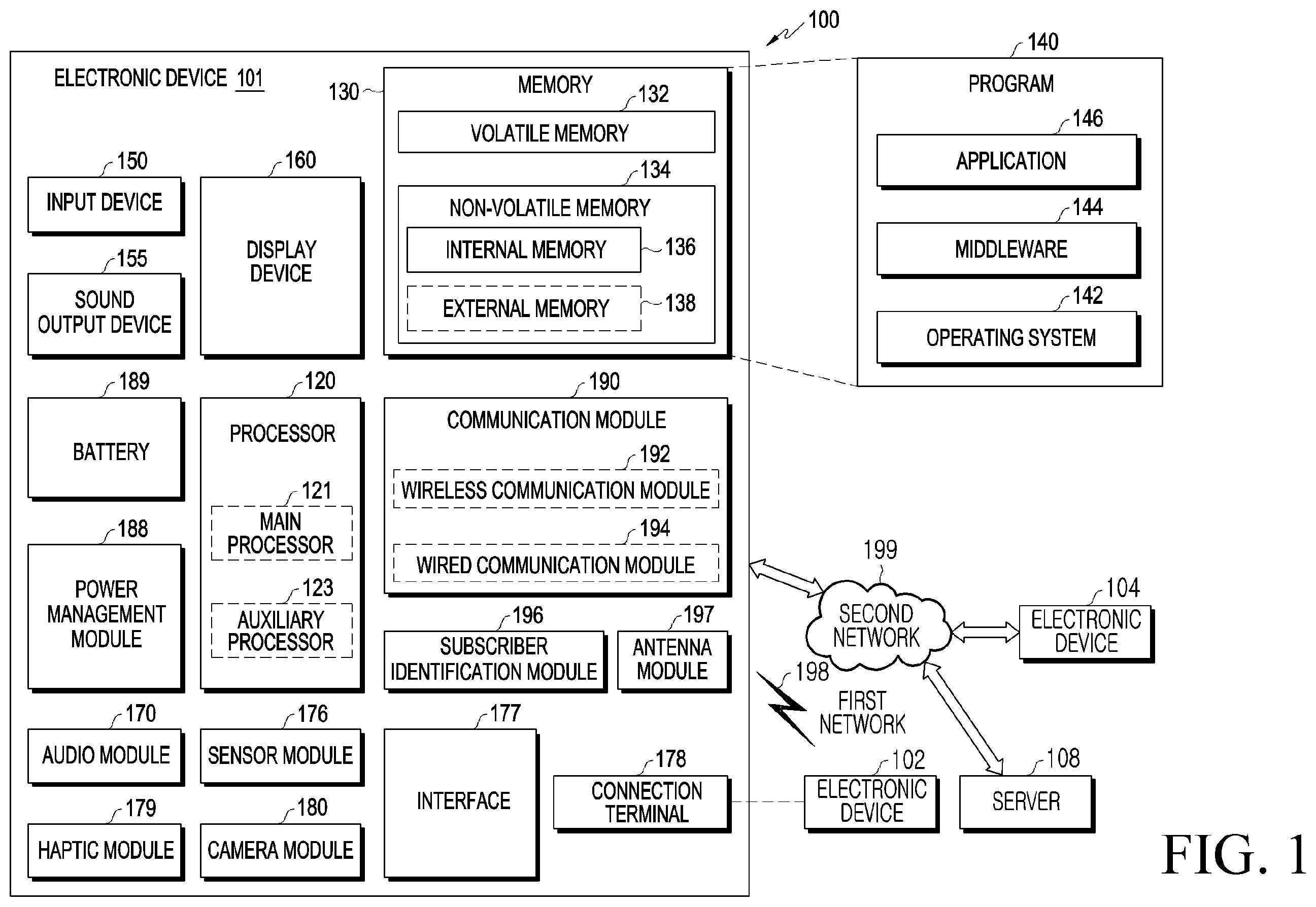 Patent US12511013 Figure 1 – Electronic device for folder operation, and operating method therefor